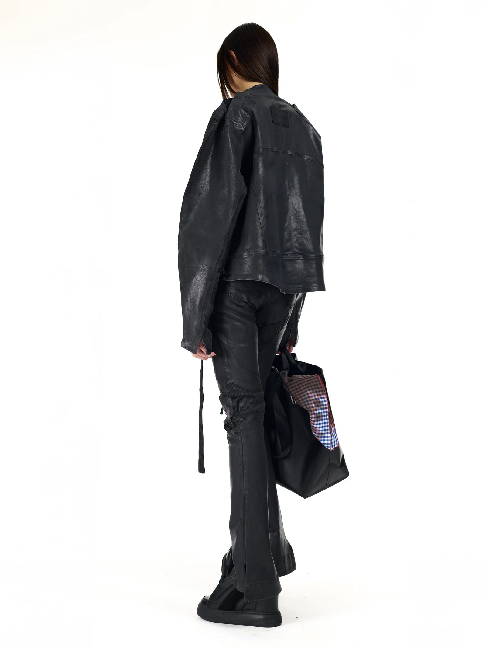 Glazed Denim Zip Jacket