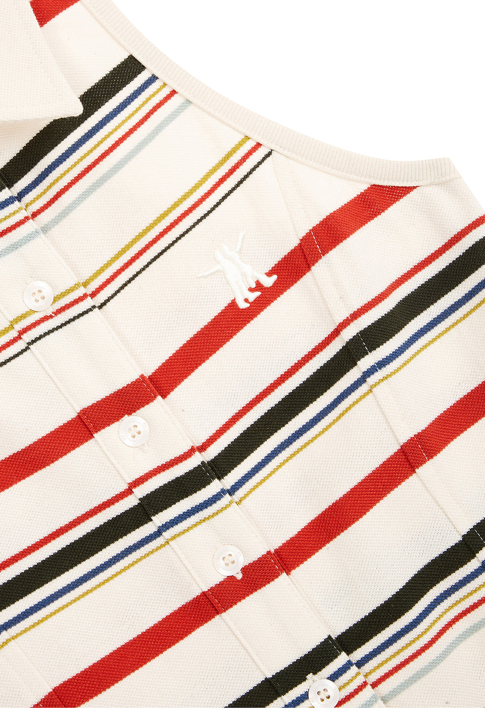 STRIPE TRIM POLO SLEEVELESS