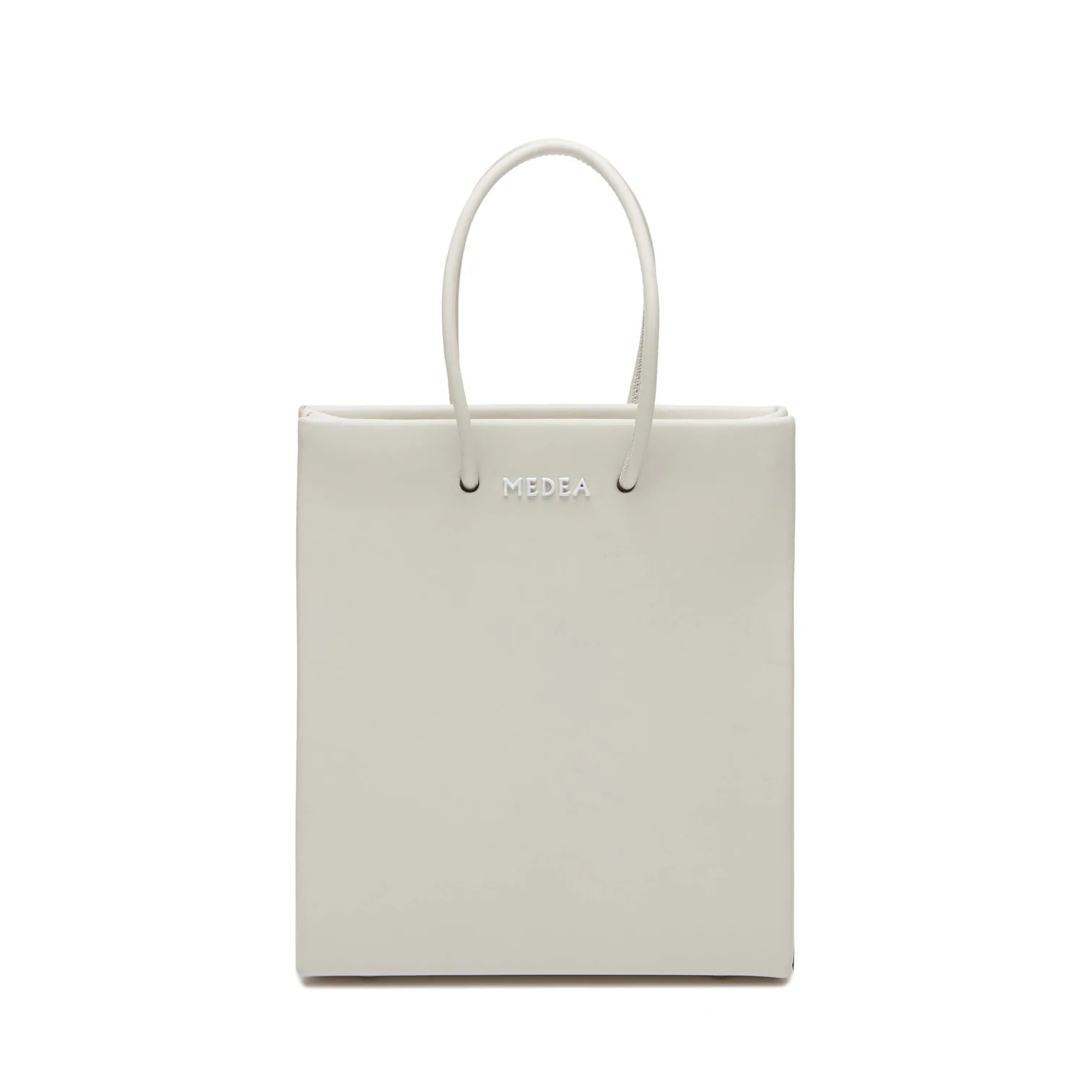 SHORT PRIMA BAG SAFE LEATHER - PORCELAIN