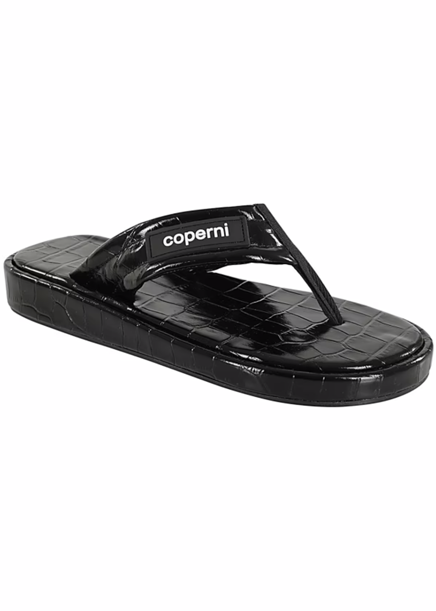 Croco Branded Flip Flop