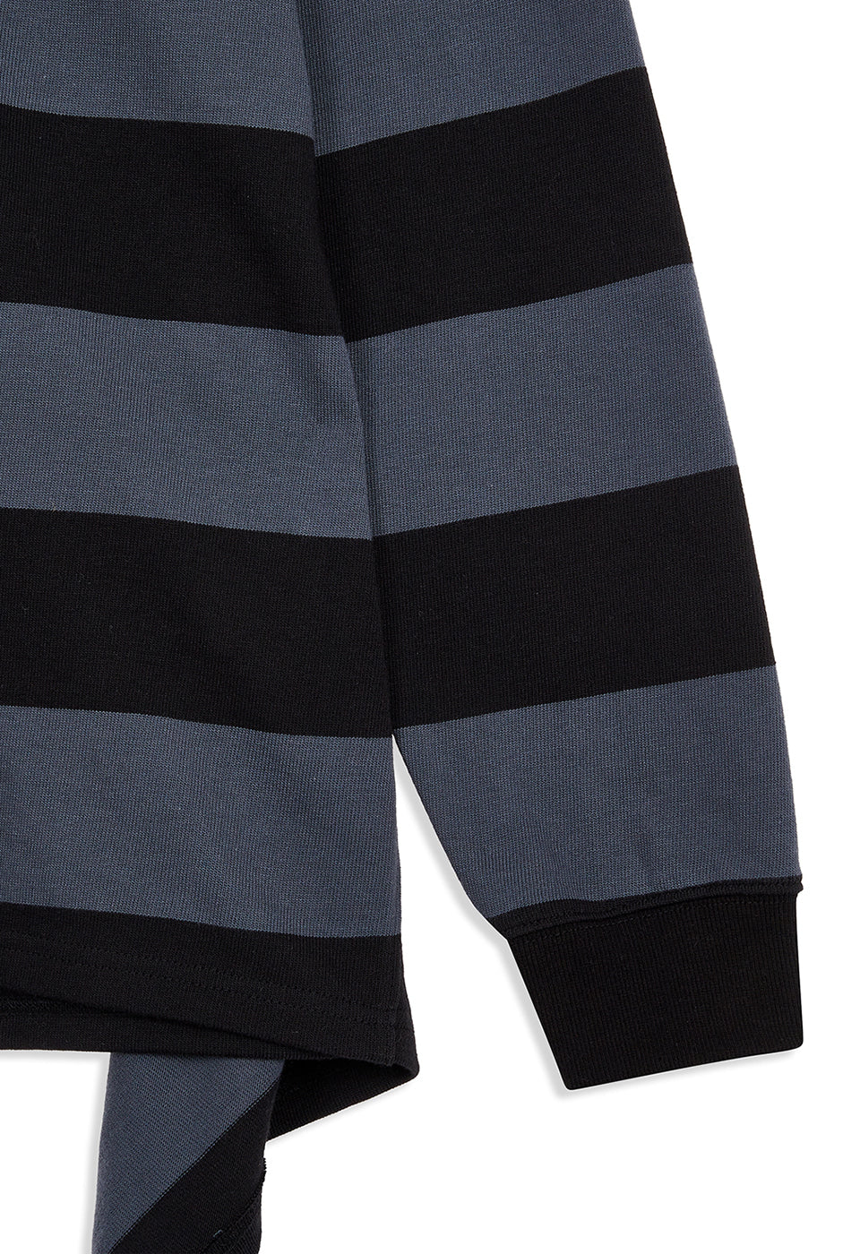 Knitted Stripe Trim Rugby Shirt