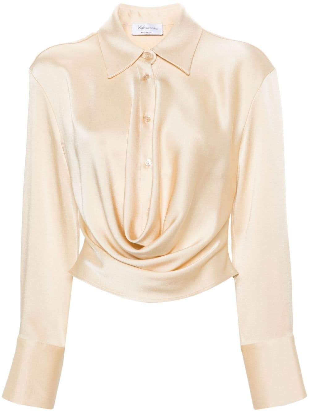 COWL COLLAR BLOUSE IN SATIN