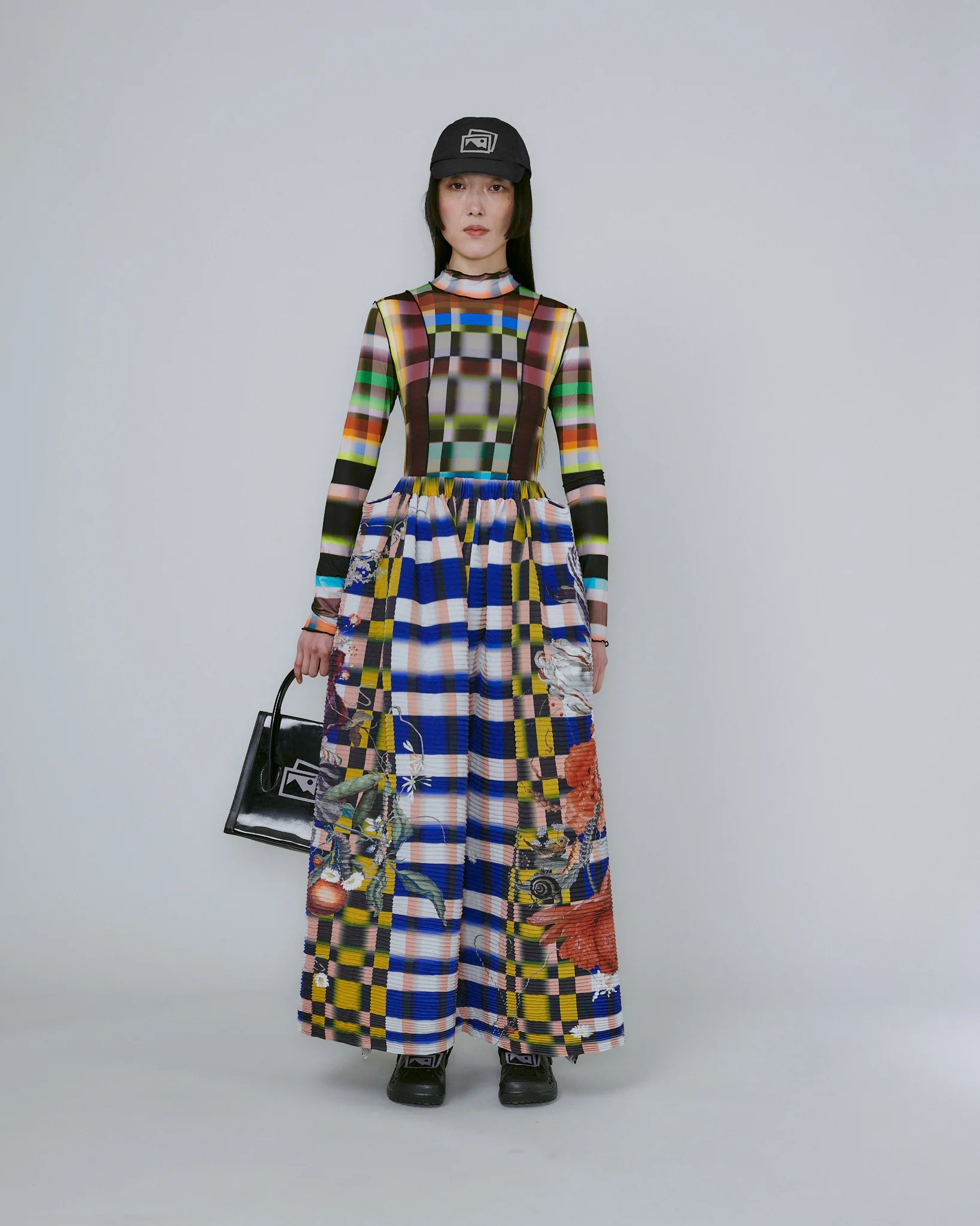 HANDPLEATED GAIA SKIRT IN LUCAS