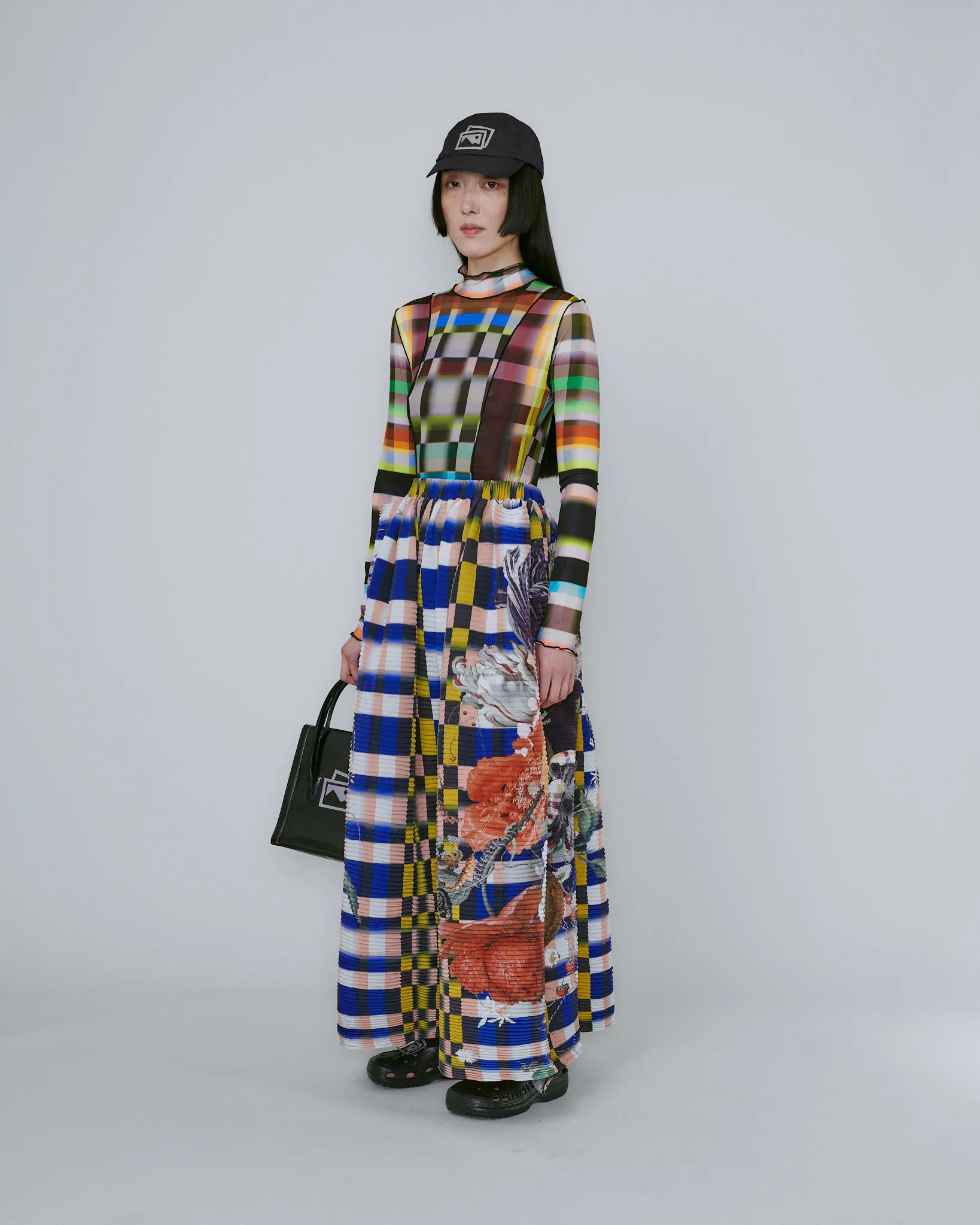 HANDPLEATED GAIA SKIRT IN LUCAS