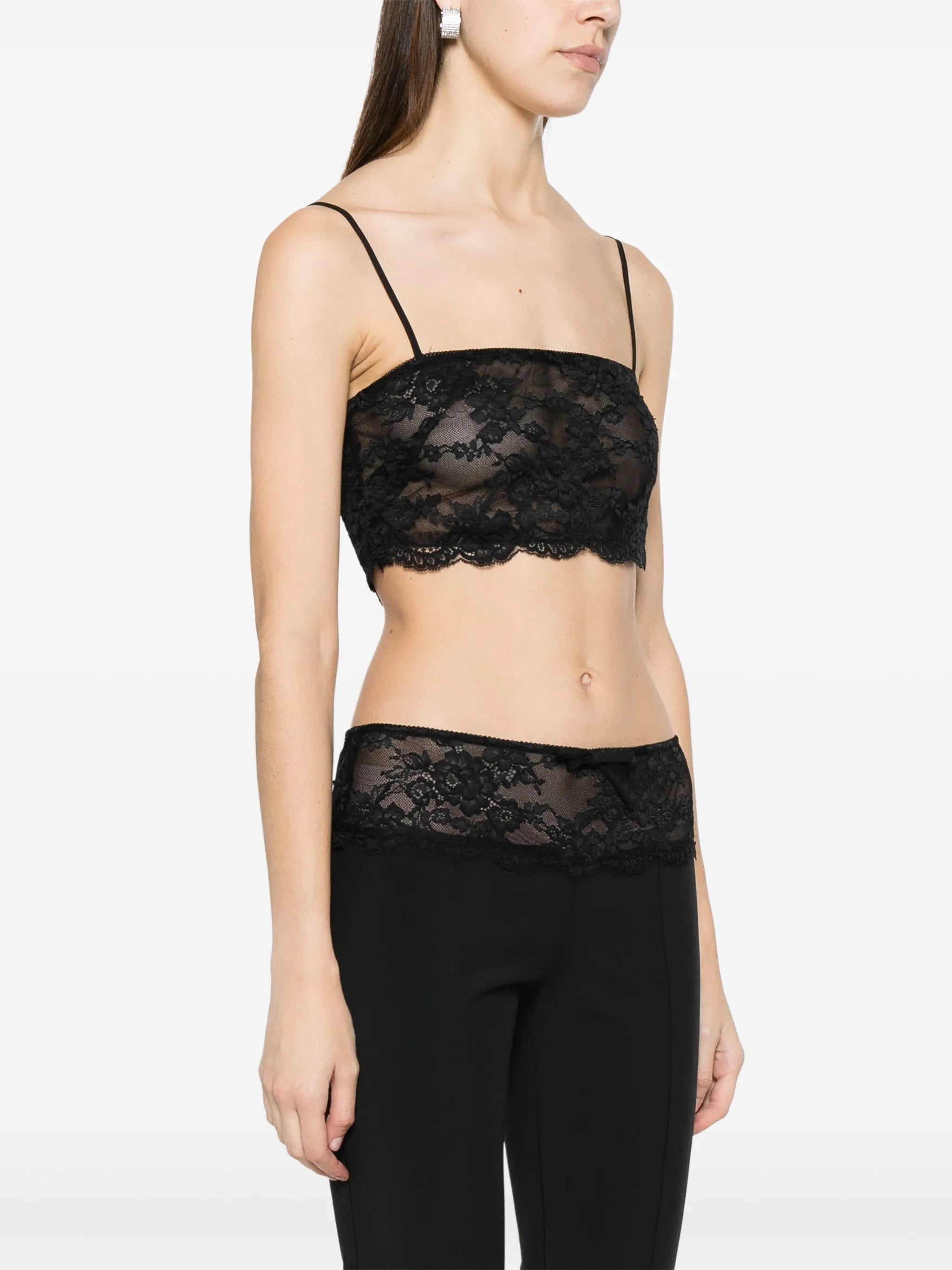 CROPPED LACE TOP