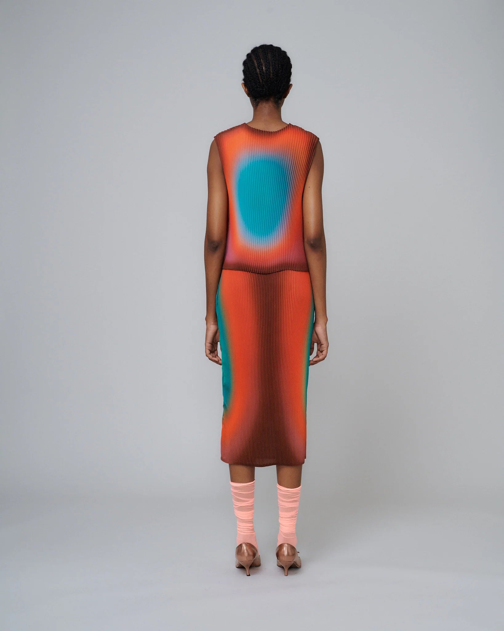 THELMA TOP IN RED RAIN