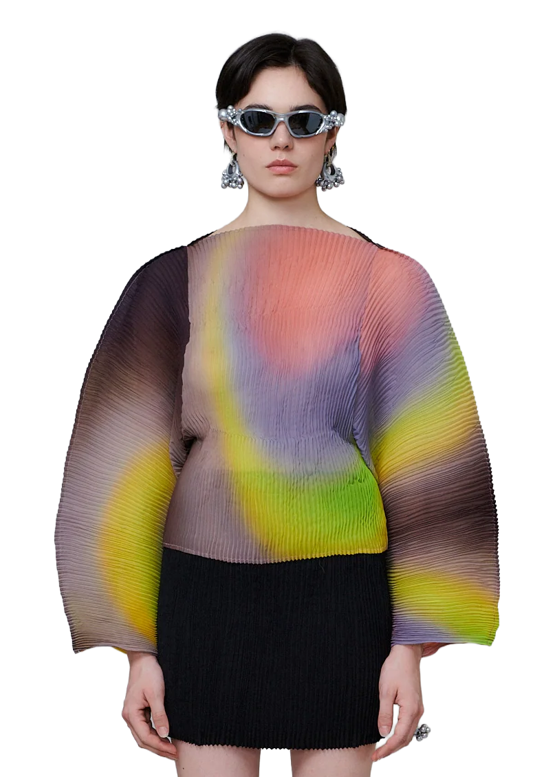 RANA HANDPLEATED TOP