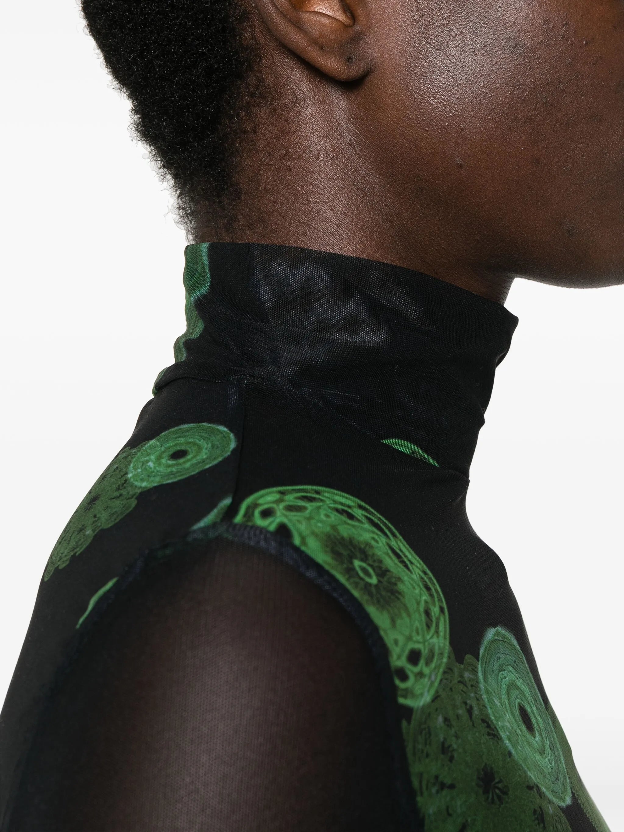 Cymatics High Neck Fitted Top
