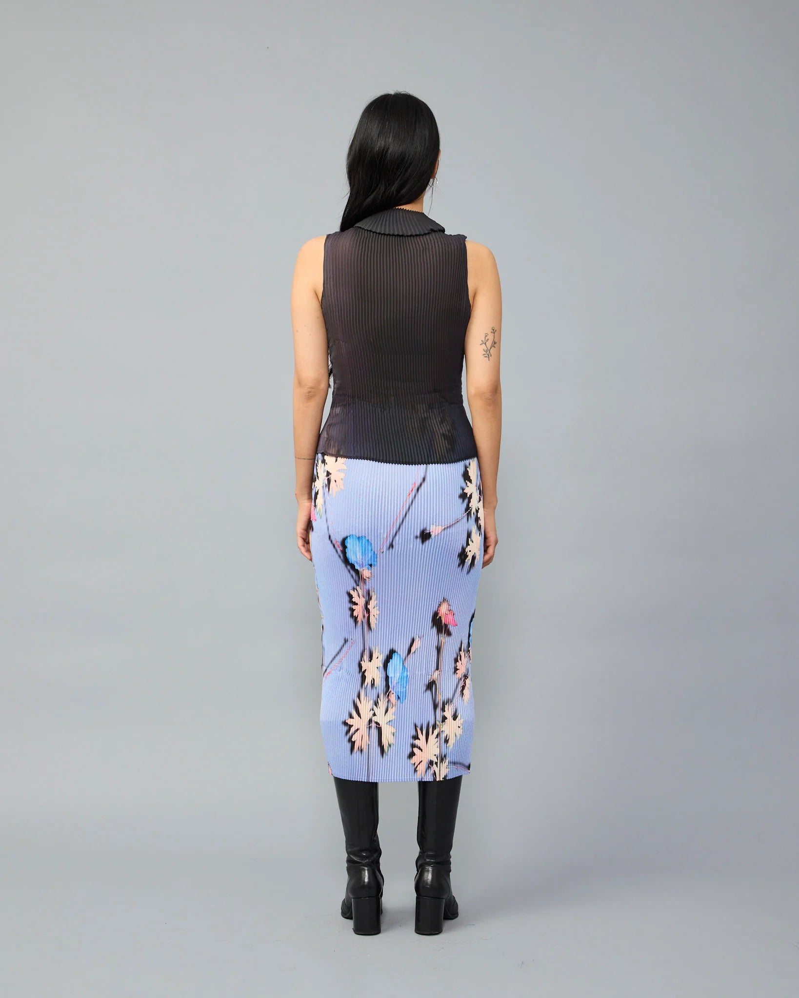 SIGGI PLEATED TOP IN ROSE