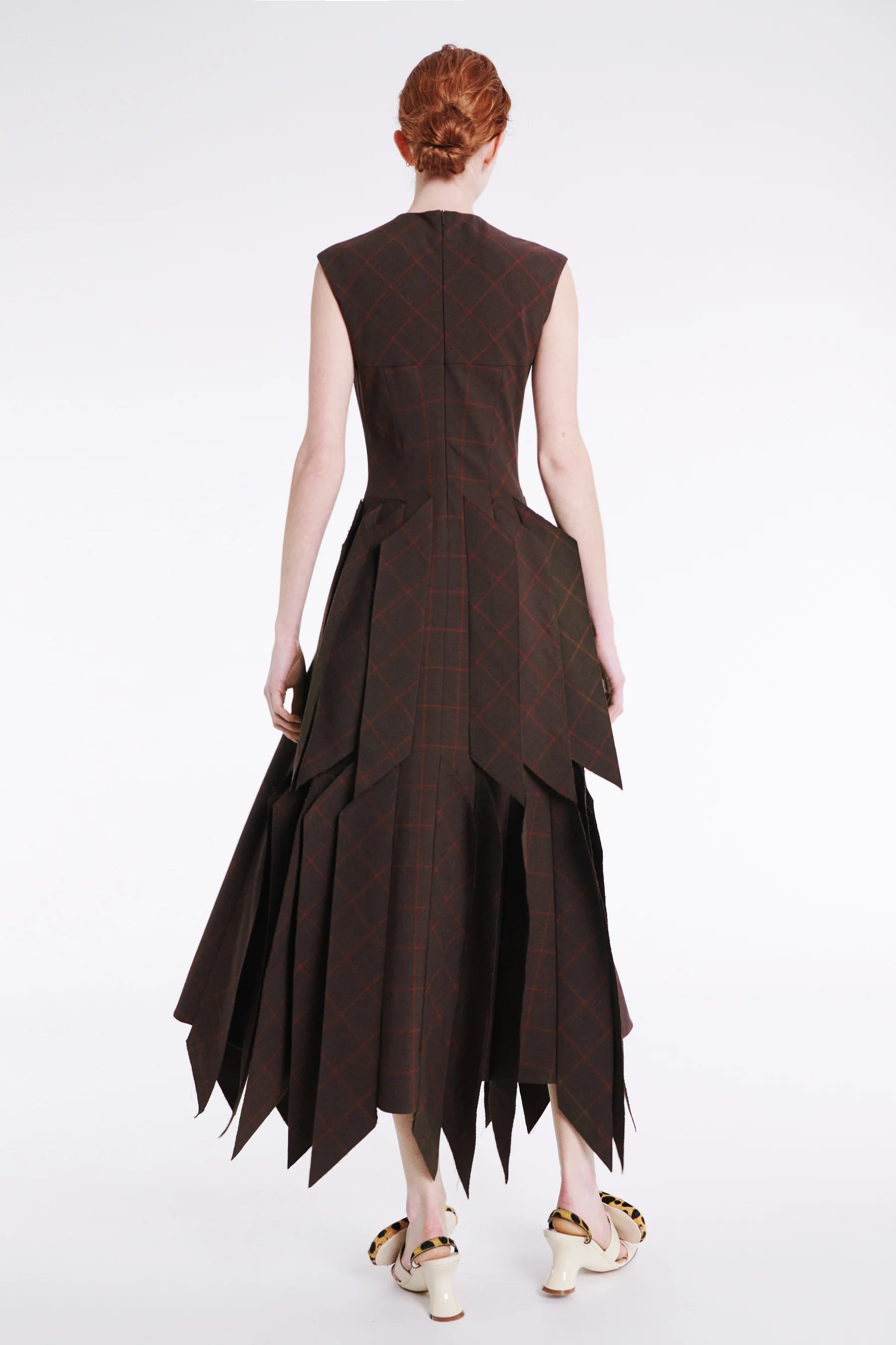 Brown Dress With Panels