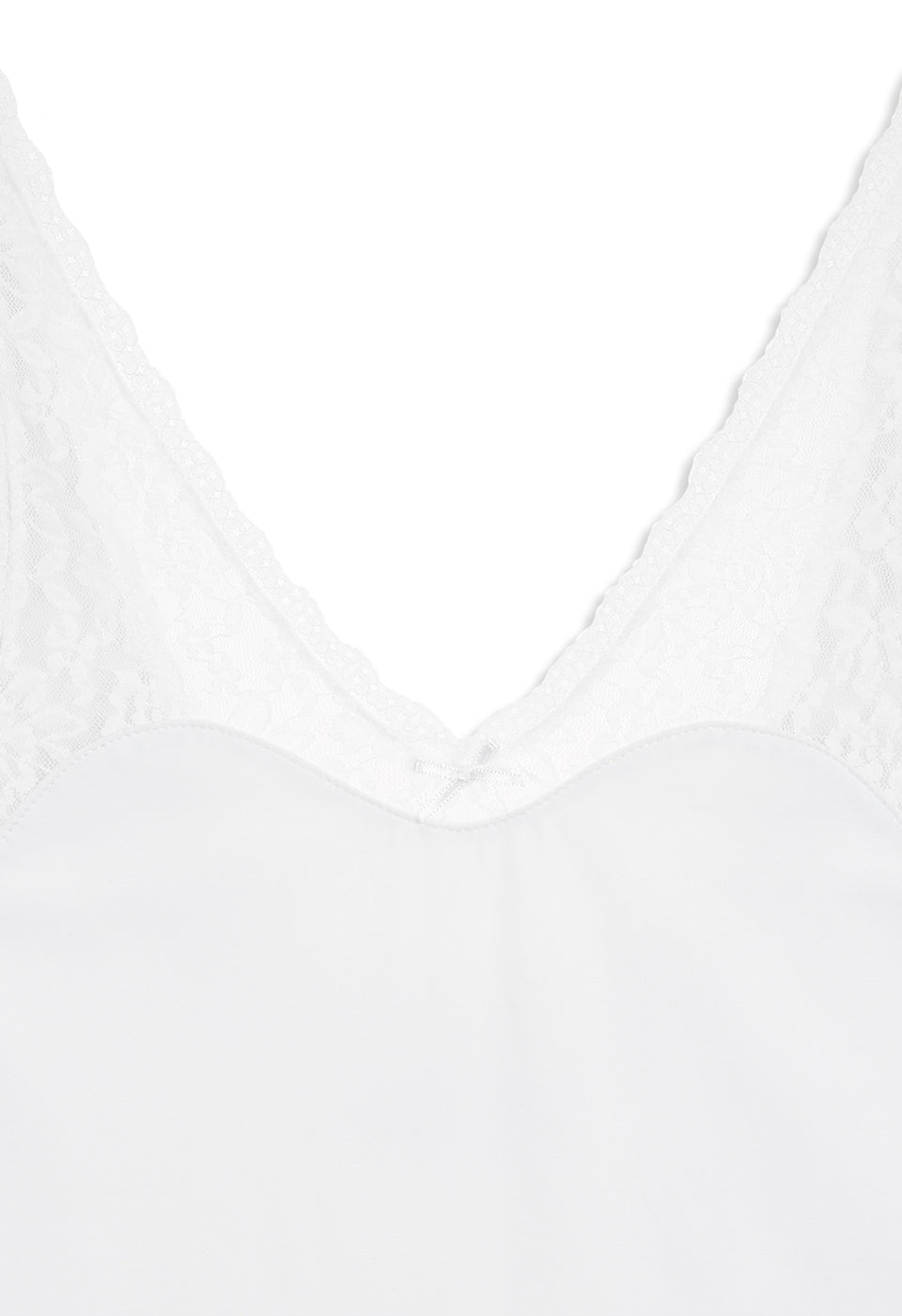 LACE TRIM BODYSUIT WHITE