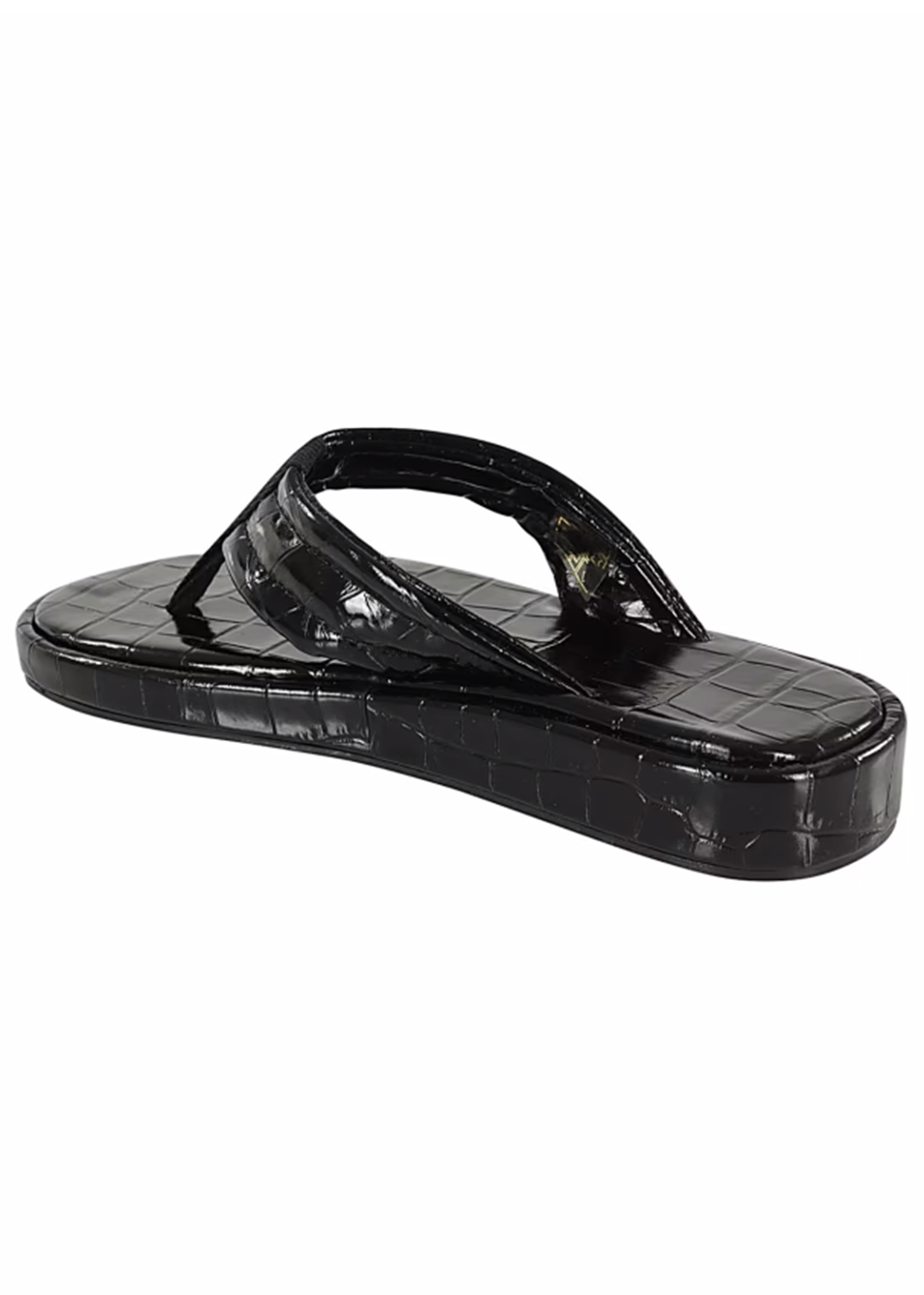 Croco Branded Flip Flop