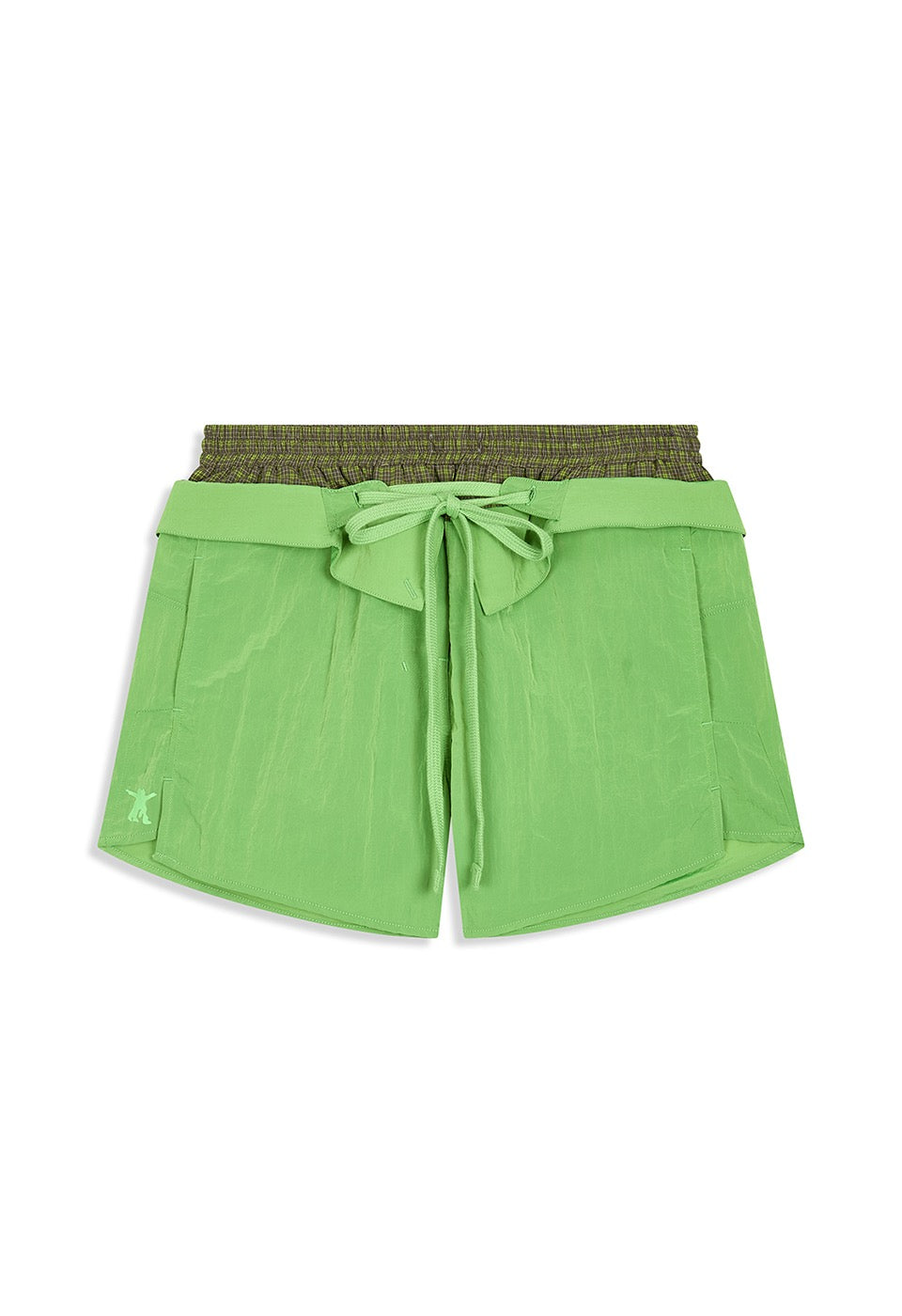 COLOR BLOCK LAYERED SHORTS