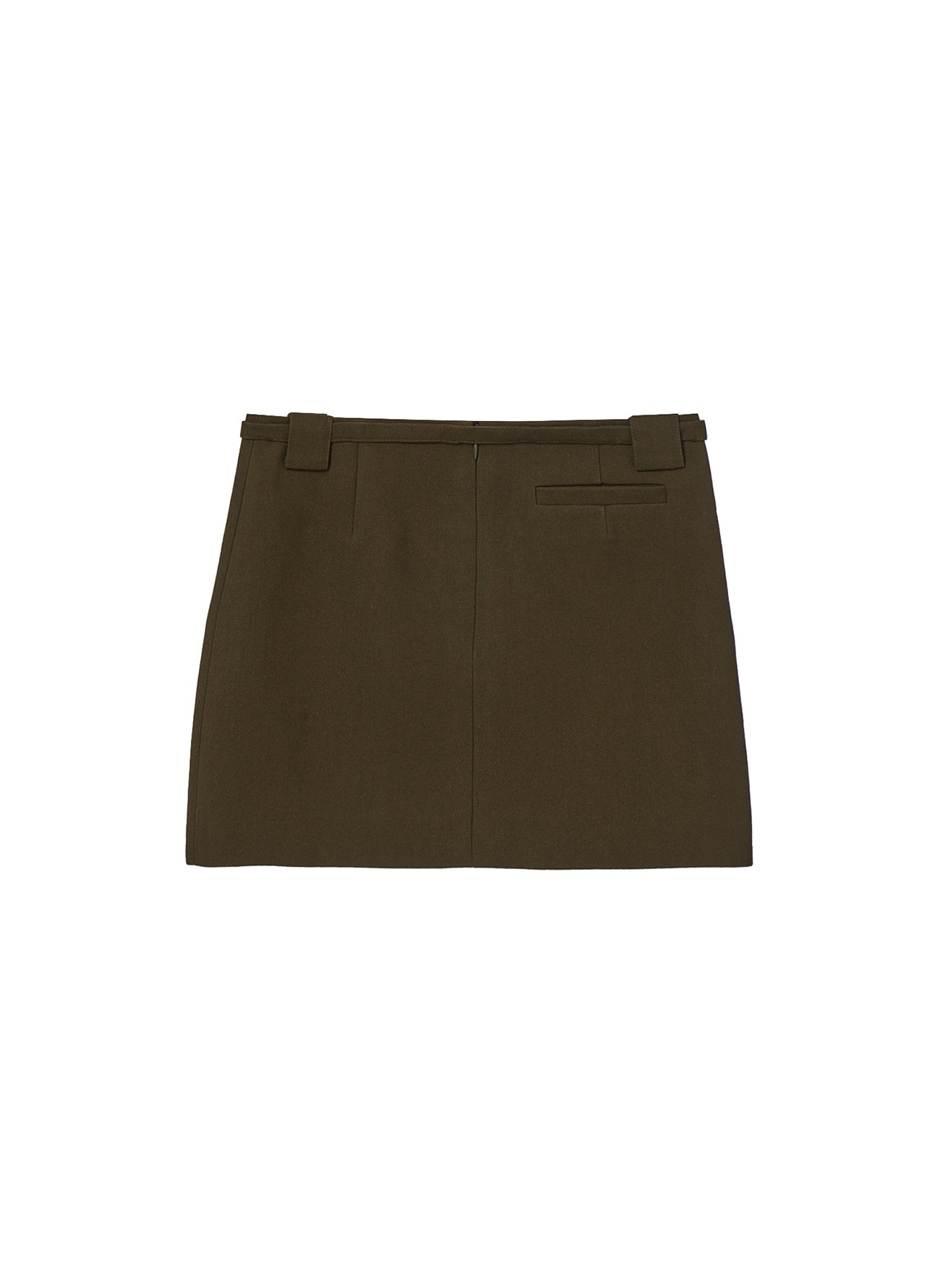 BELTED MINI SKIRT KHAKI