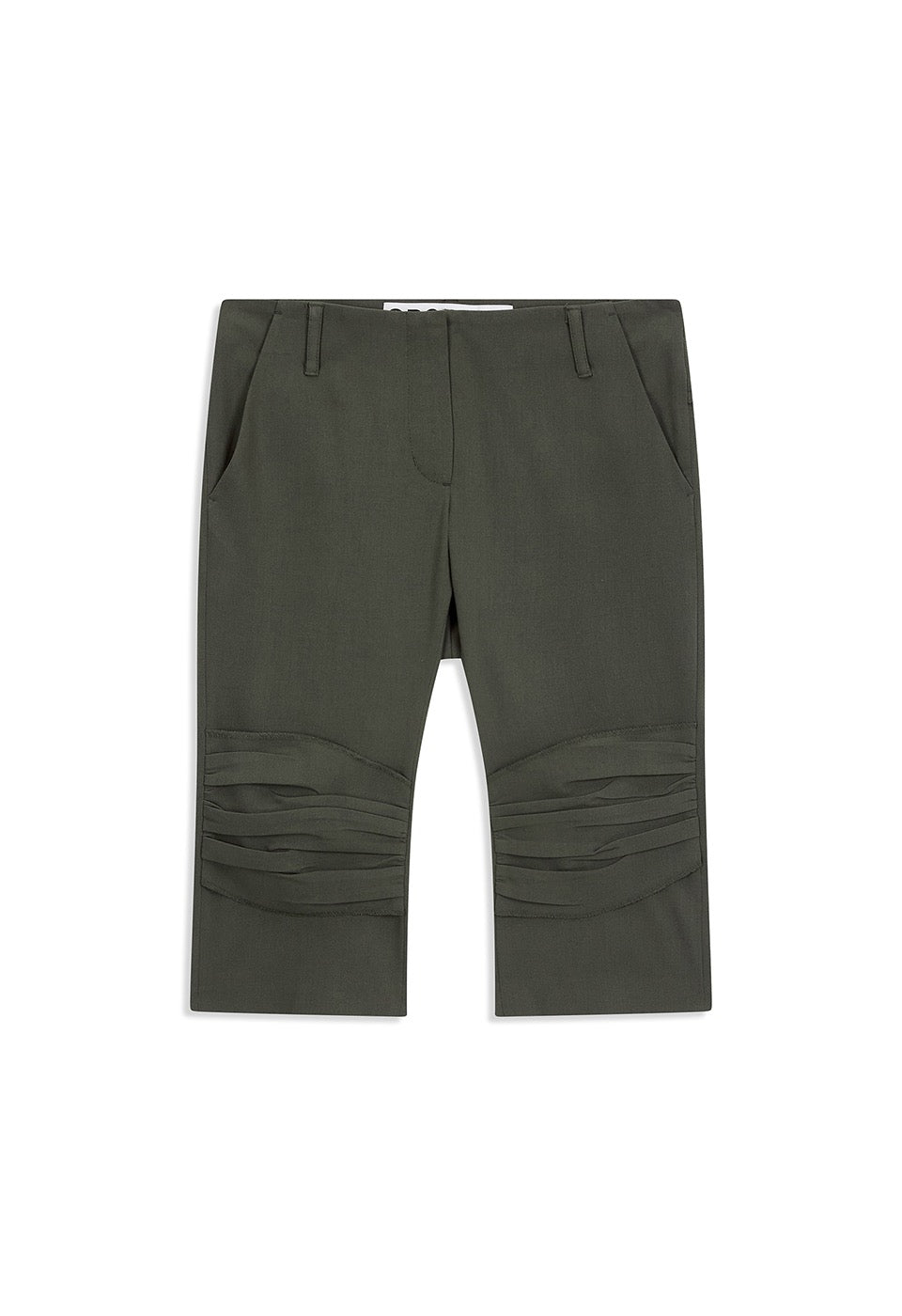 GATHERED CAPRI SHORTS