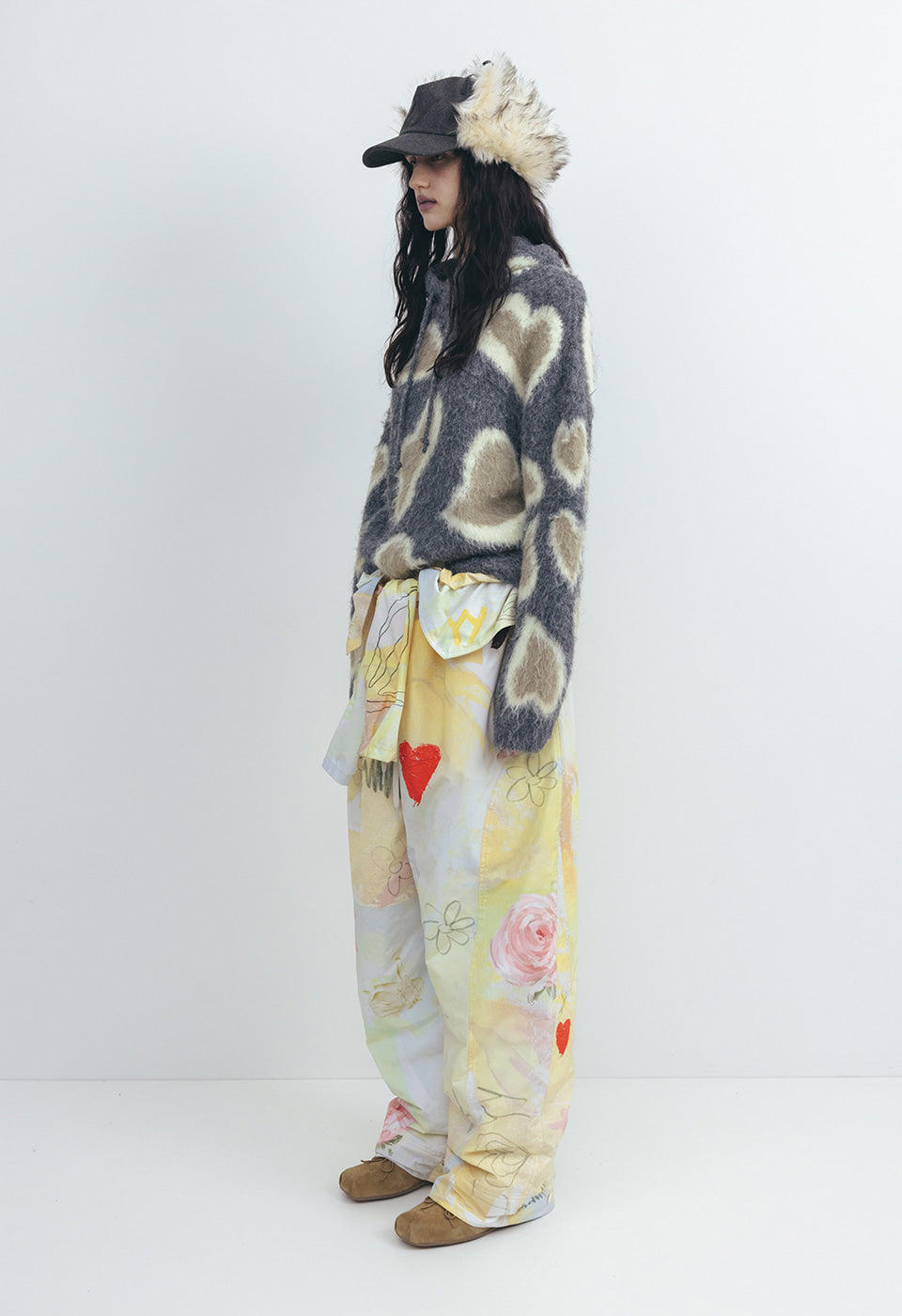 Knitted Leopard in Love Hoodie