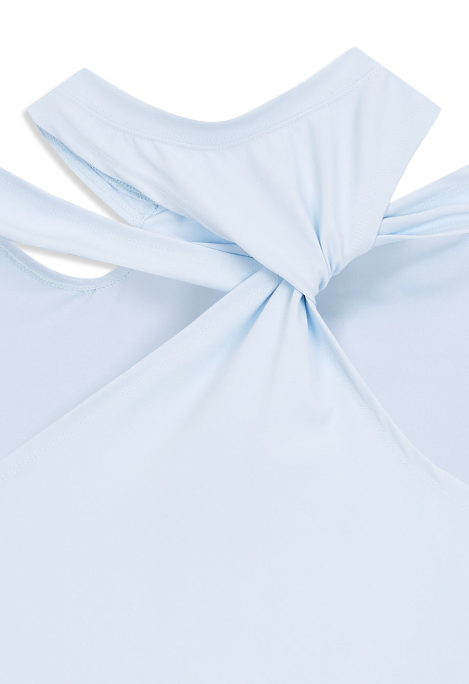 TWISTED CUT-OUT TOP SKY BLU