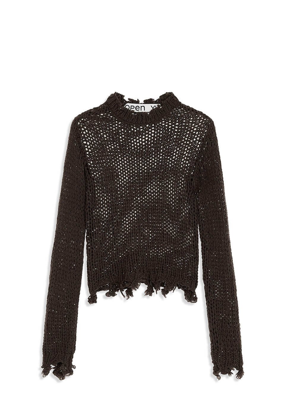 Knitted Distressed Crop Knit