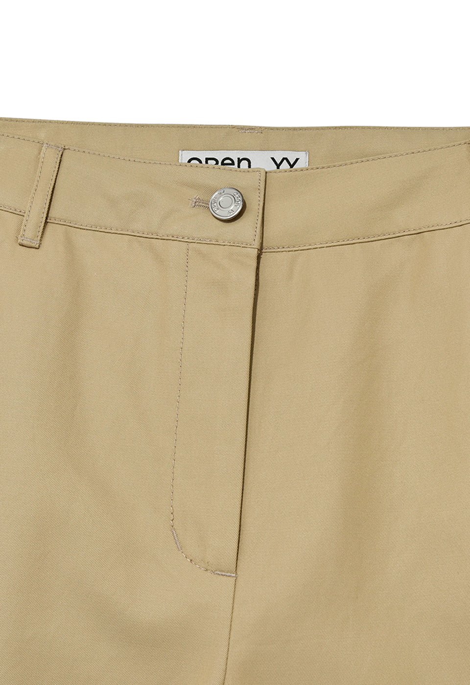 Beige Wide Leg Pants