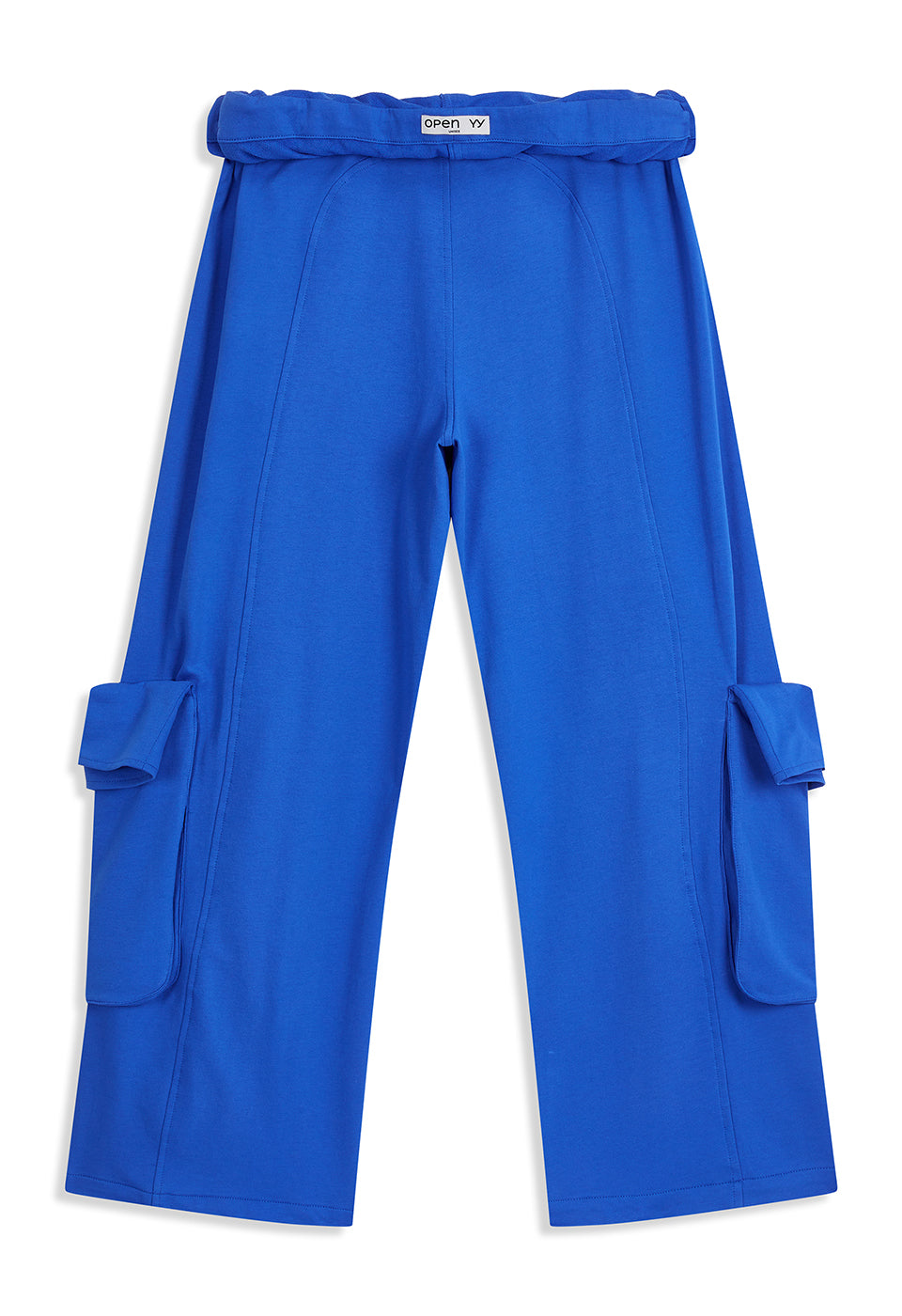 ROLLED WAIST SWEAT CARGO PANTS