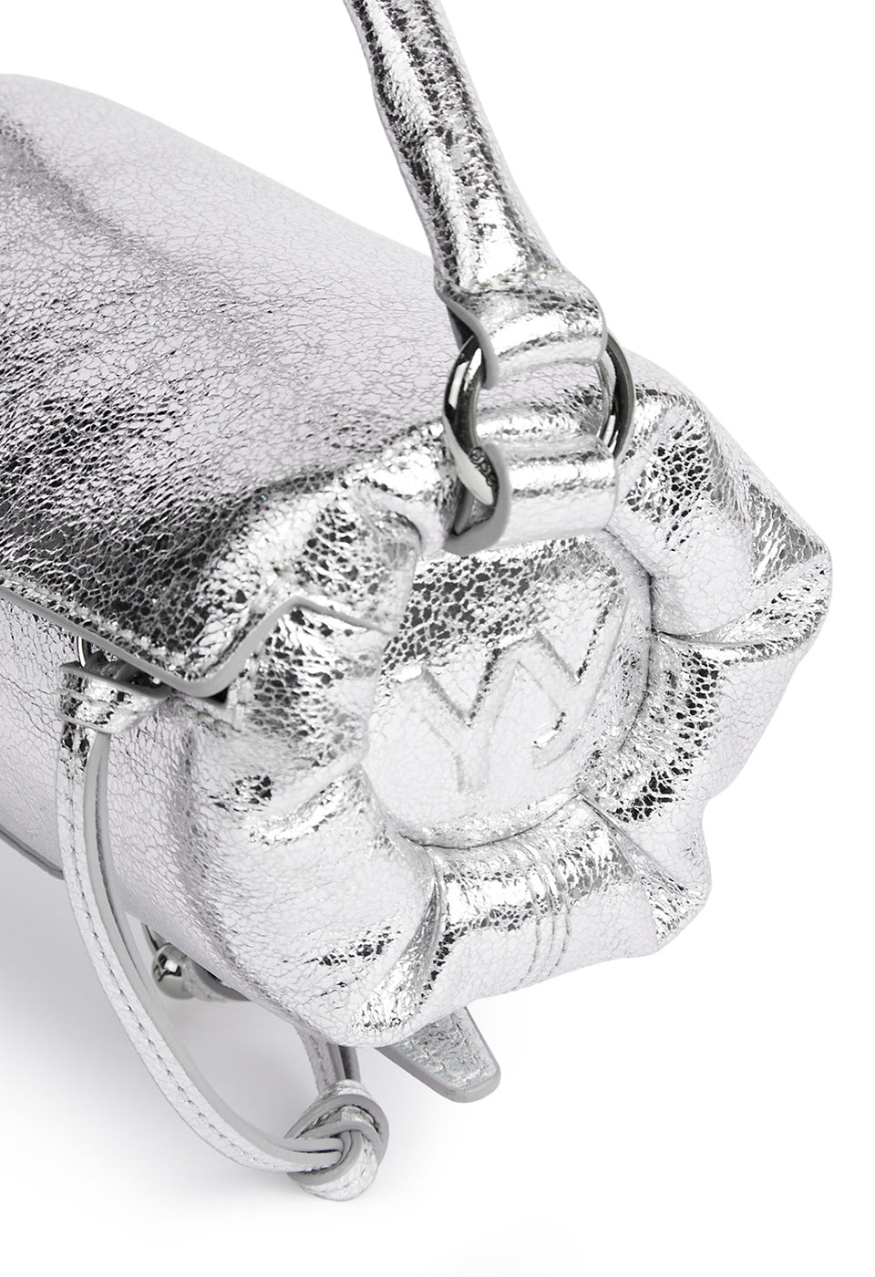 PILLOW HANDLE MINI BAG SILVER
