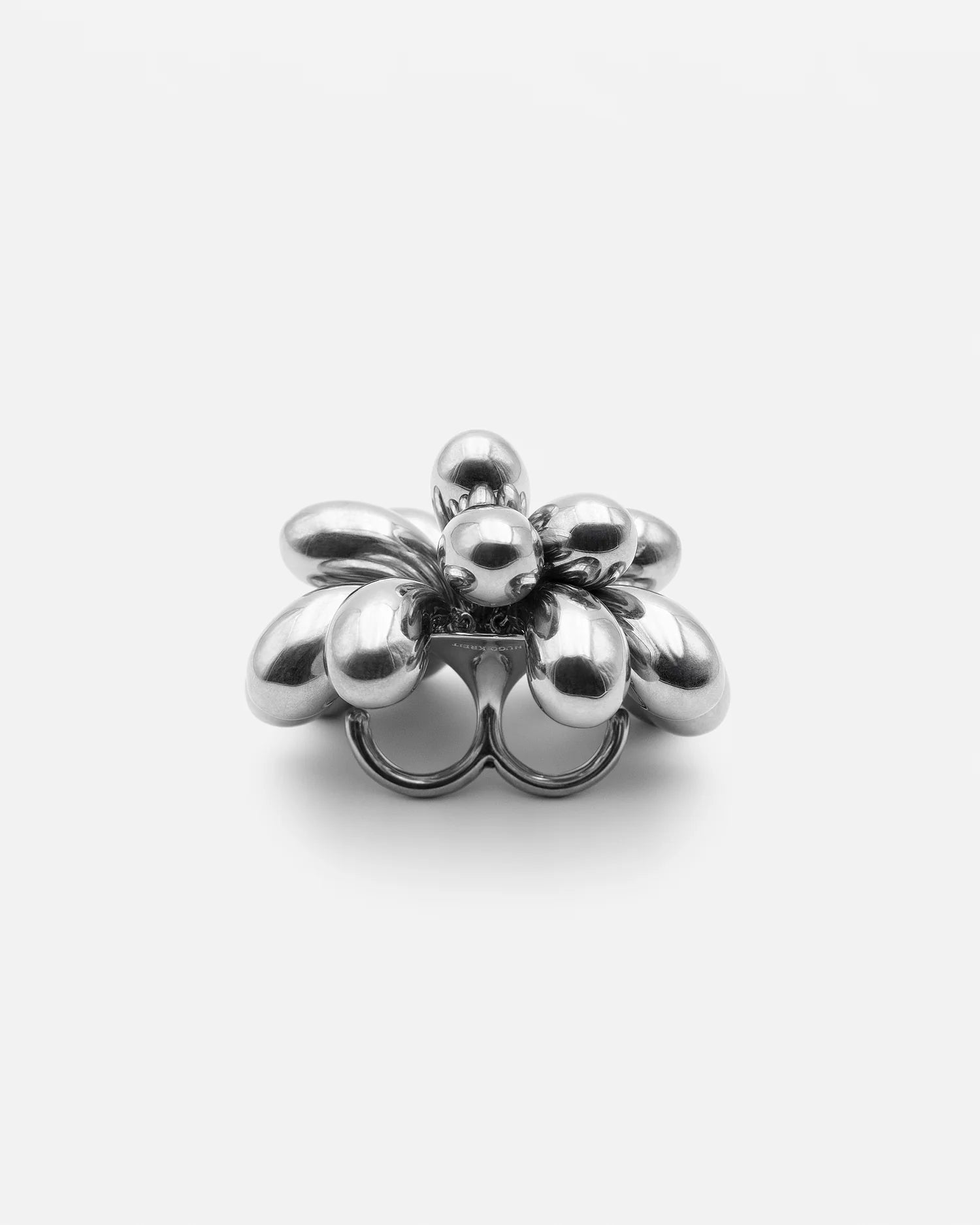 SILVER PISTIL BALL RING