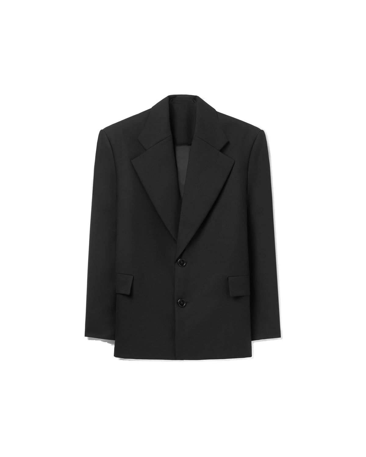 AMARE BLAZER - FINE BLACK WOOL