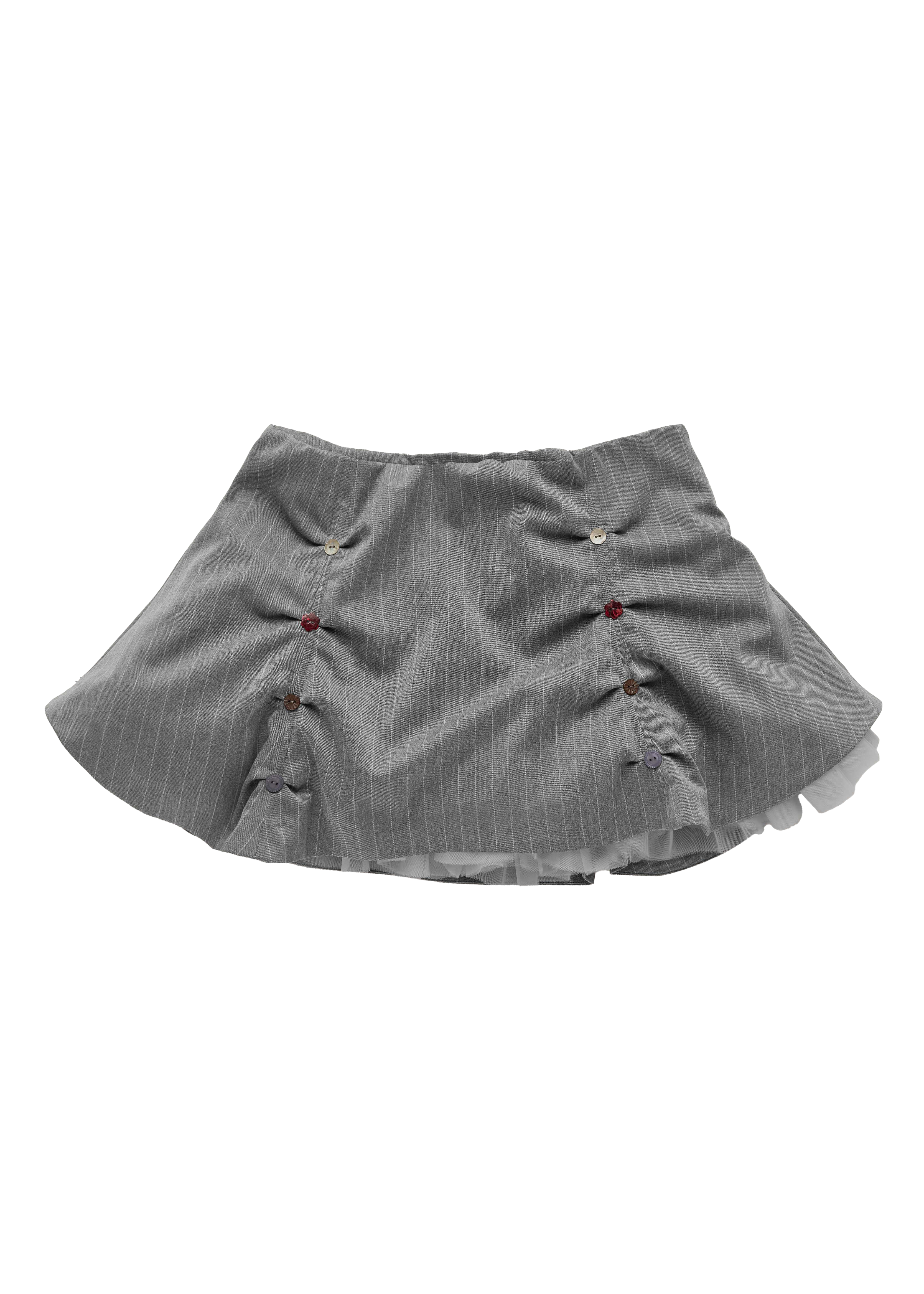 AVAVAV pleated tulle skirt pinstripe