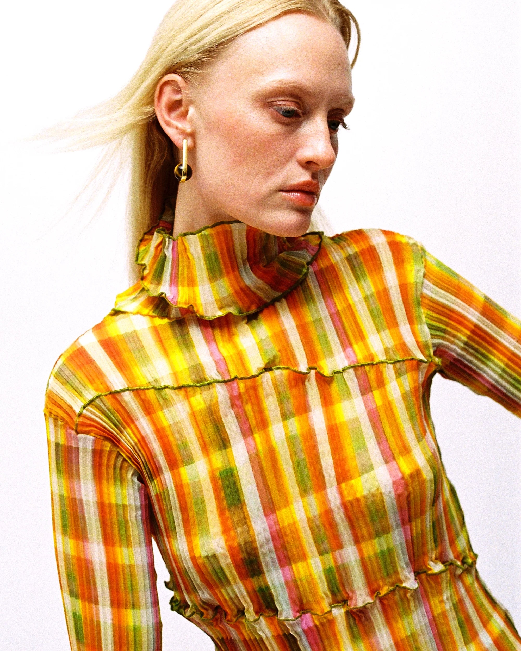 Lasse Pleated Top in Tarek