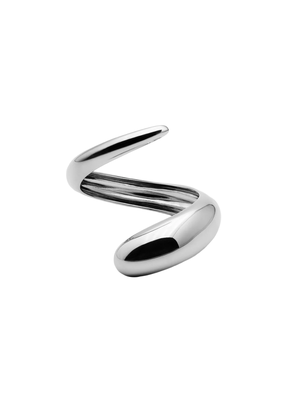 Silver Nail Twist Bracelet