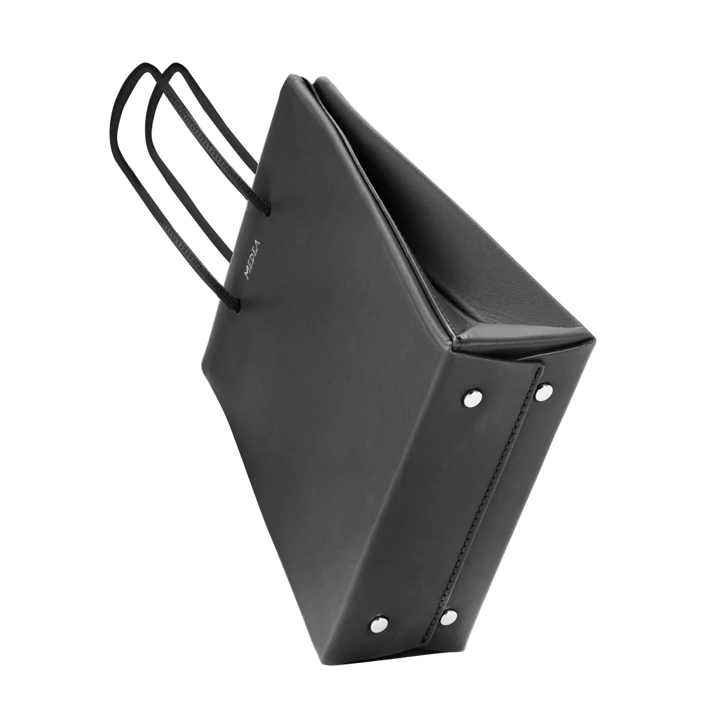 SHORT PRIMA BAG SAFE LEATHER - BLACK