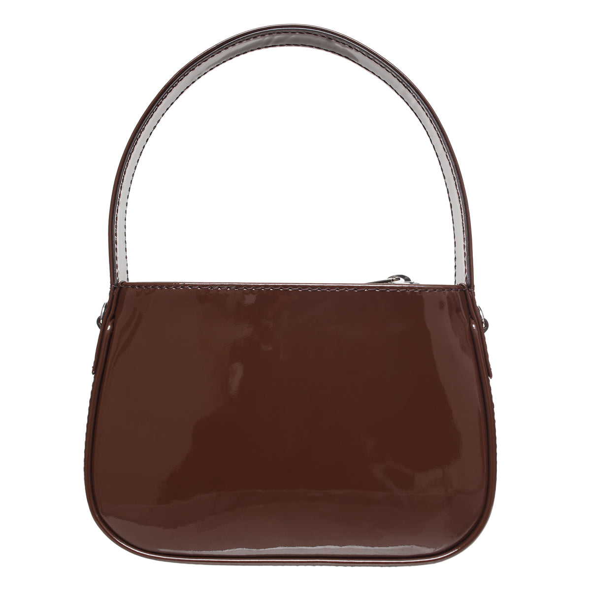 Brown Rhinestone Logo Bag