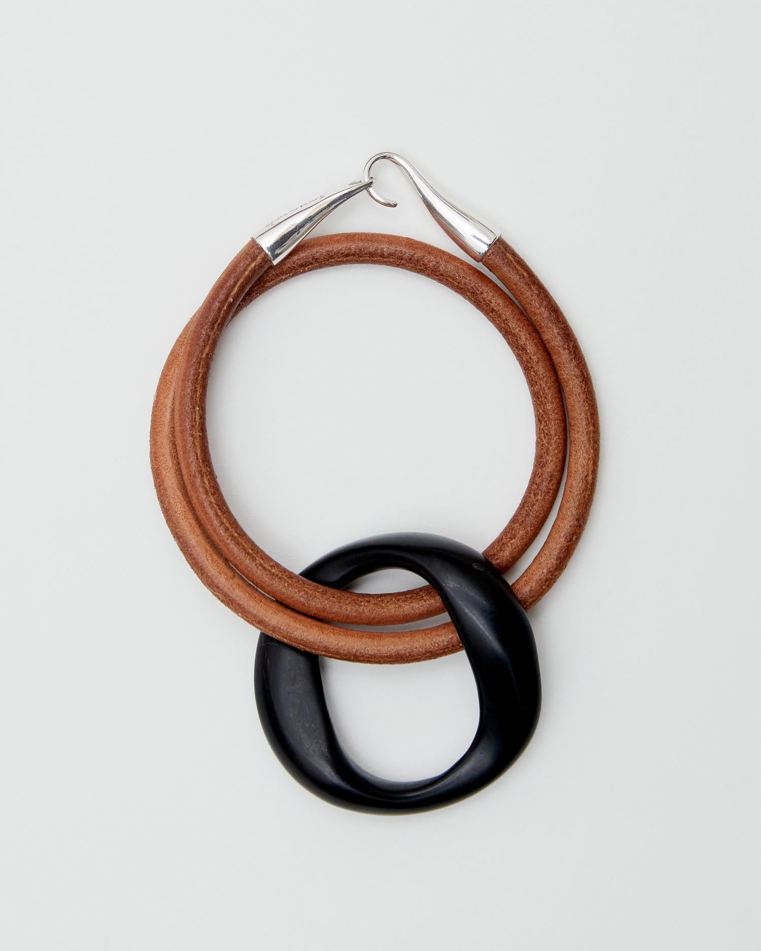 E POI BRACELET/NECKLACE (Black Agate)