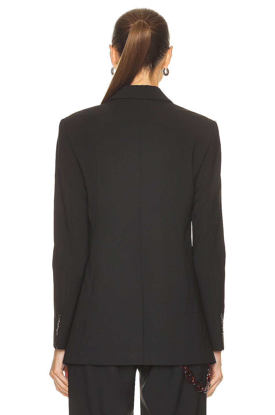 Twisted Cut-Out Tailored Jacket Black