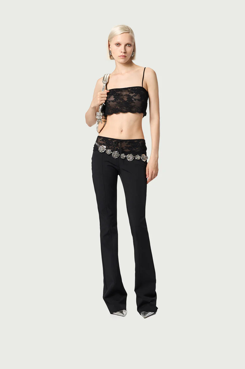 CROPPED LACE TOP
