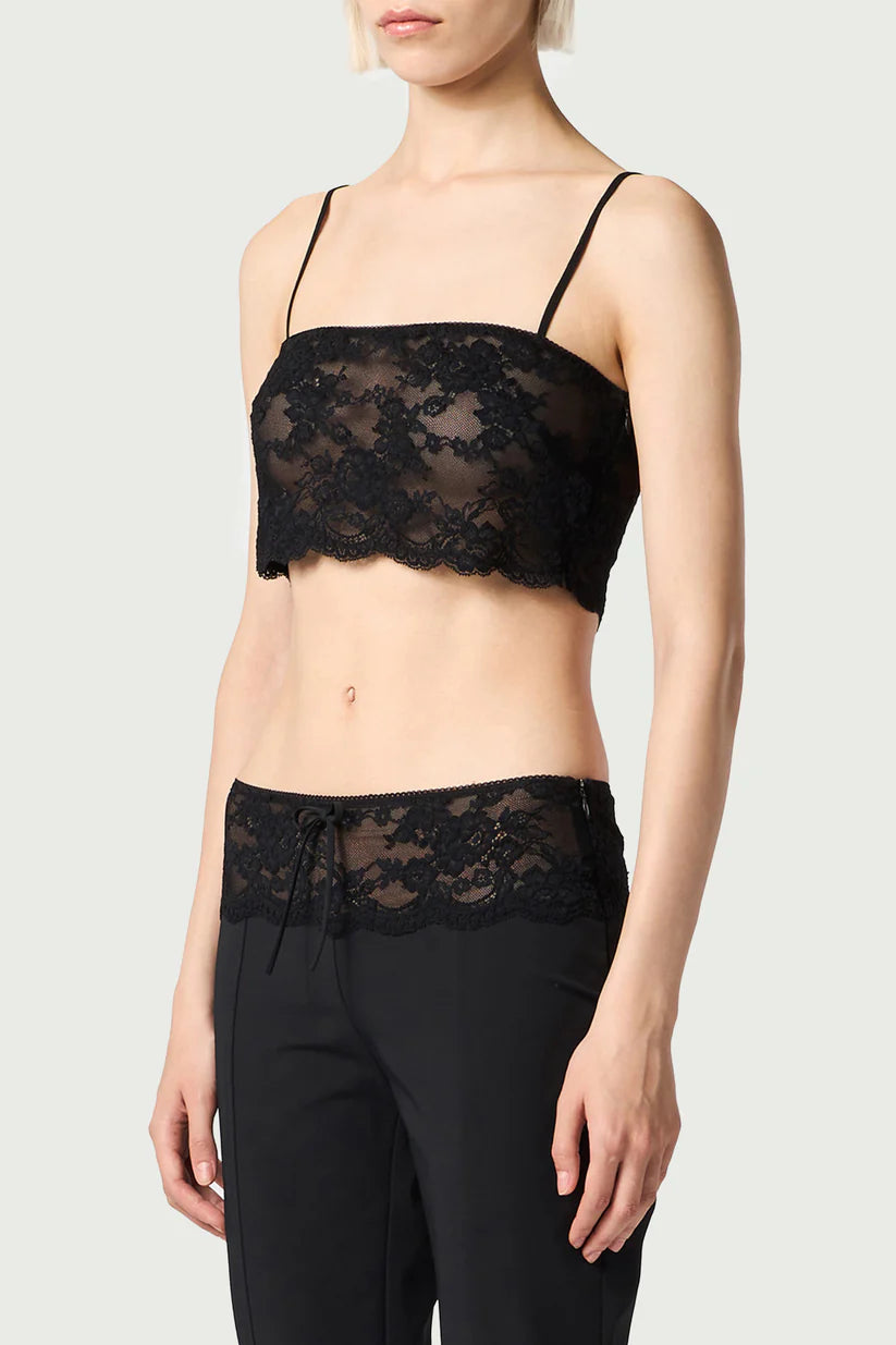 CROPPED LACE TOP