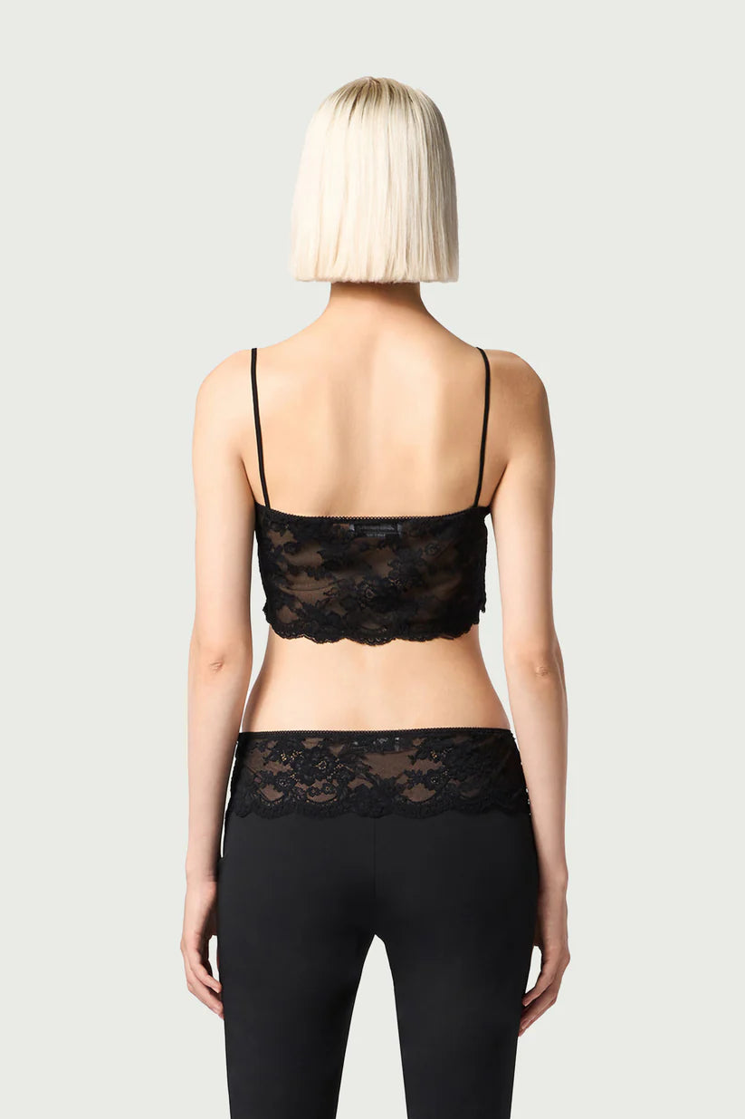 CROPPED LACE TOP