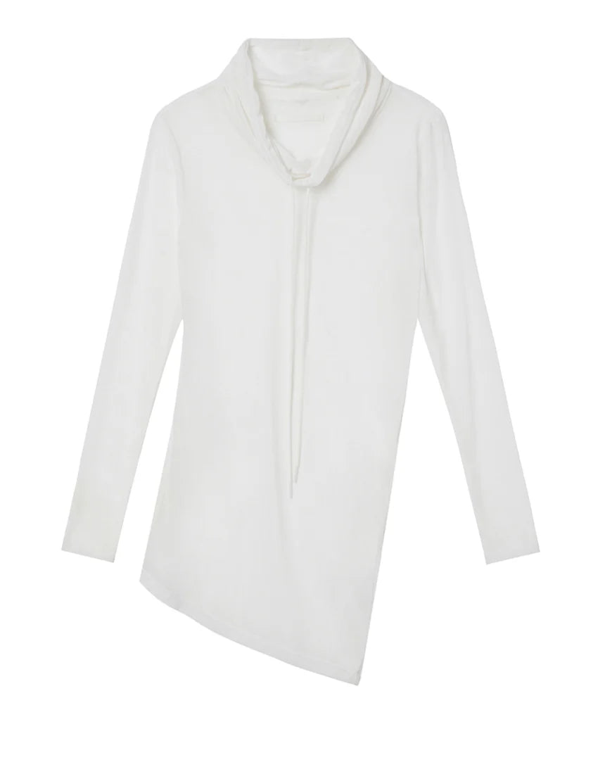 TURTLENECK MESH TOP WHITE
