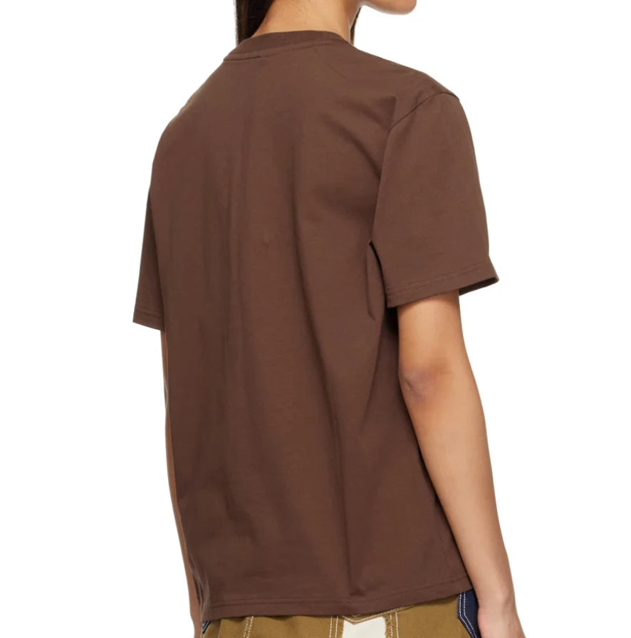 CLASSIC T-SHIRT LOGO SPRAYED BROWN