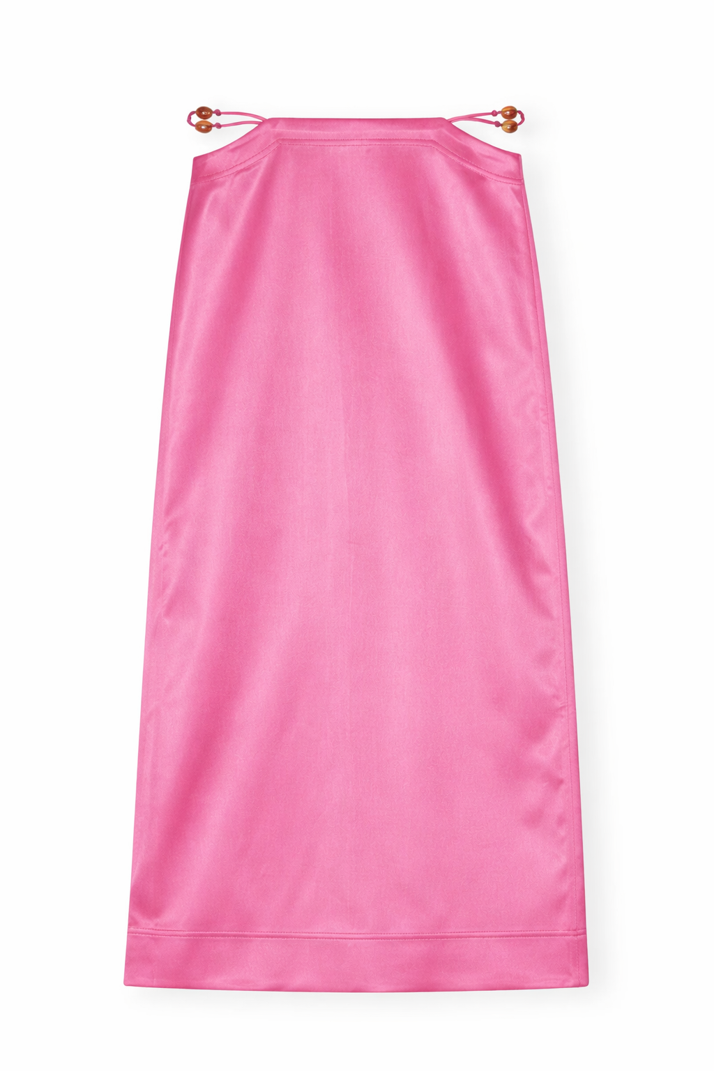 DOUBLE SATIN MAXI SKIRT PINK