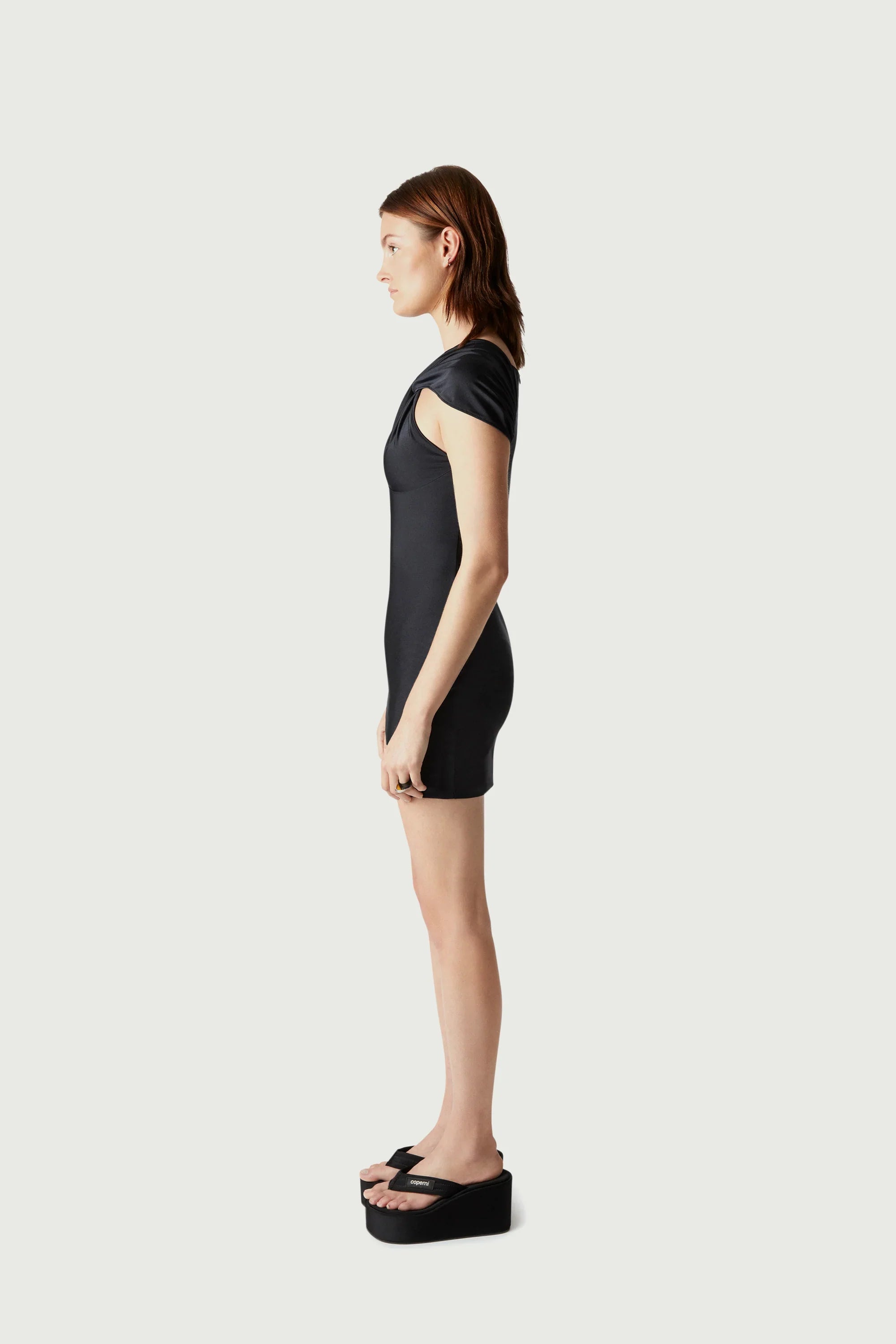 Twisted Cut-Out Jersey Dress