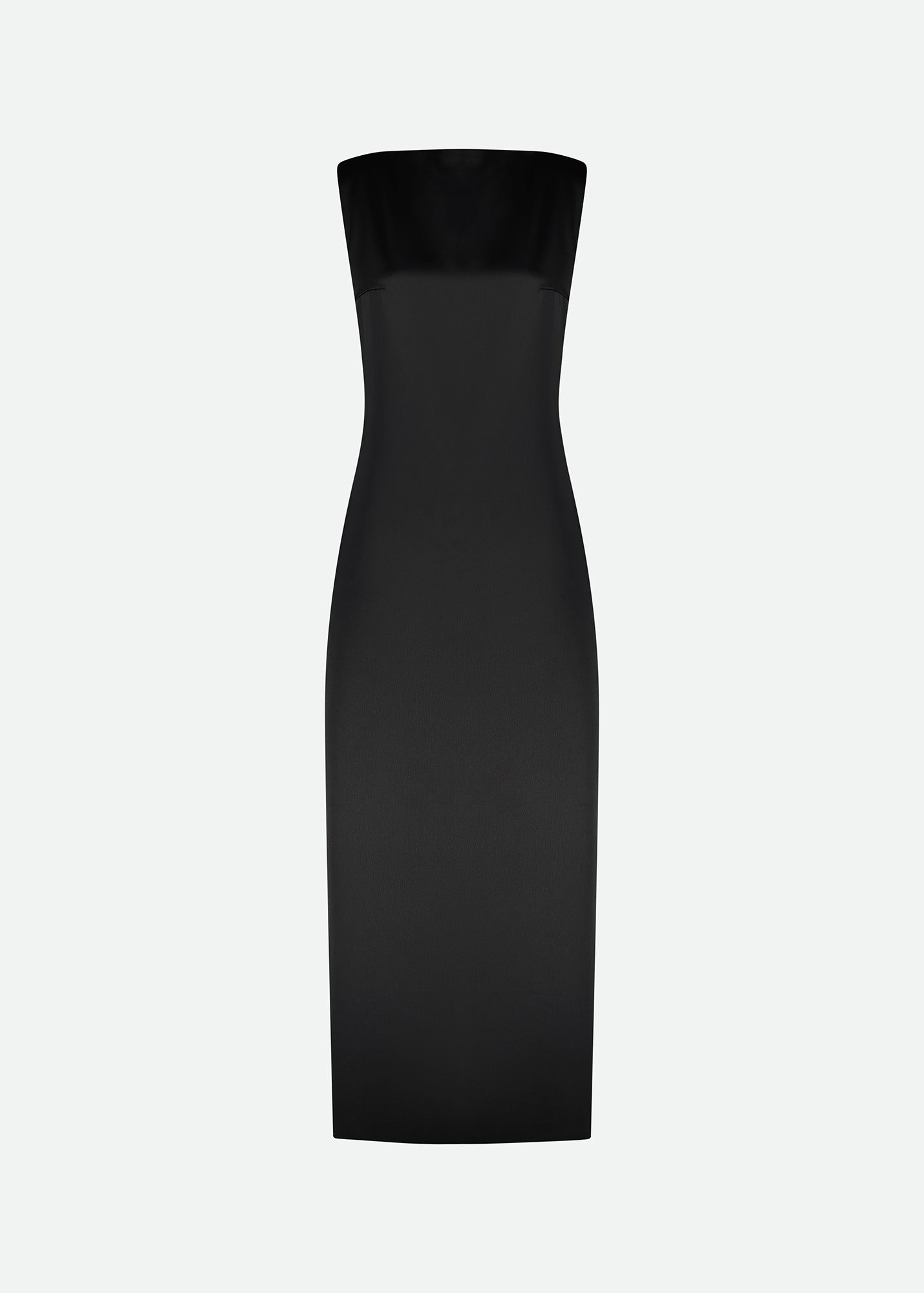 SATIN MAXI DRESS WITH PLUNGING BACK