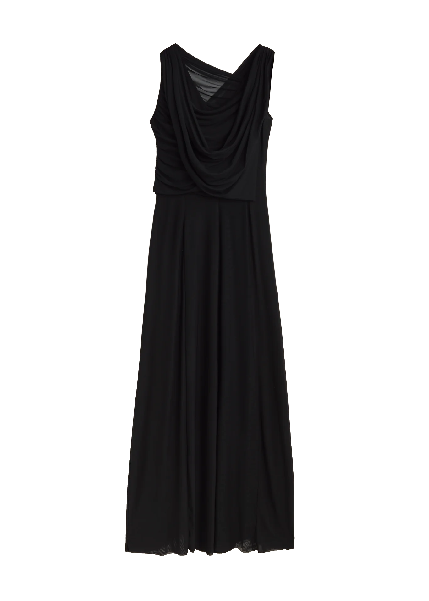 Black Teresa Helbig gown for black tie wedding guest dressing