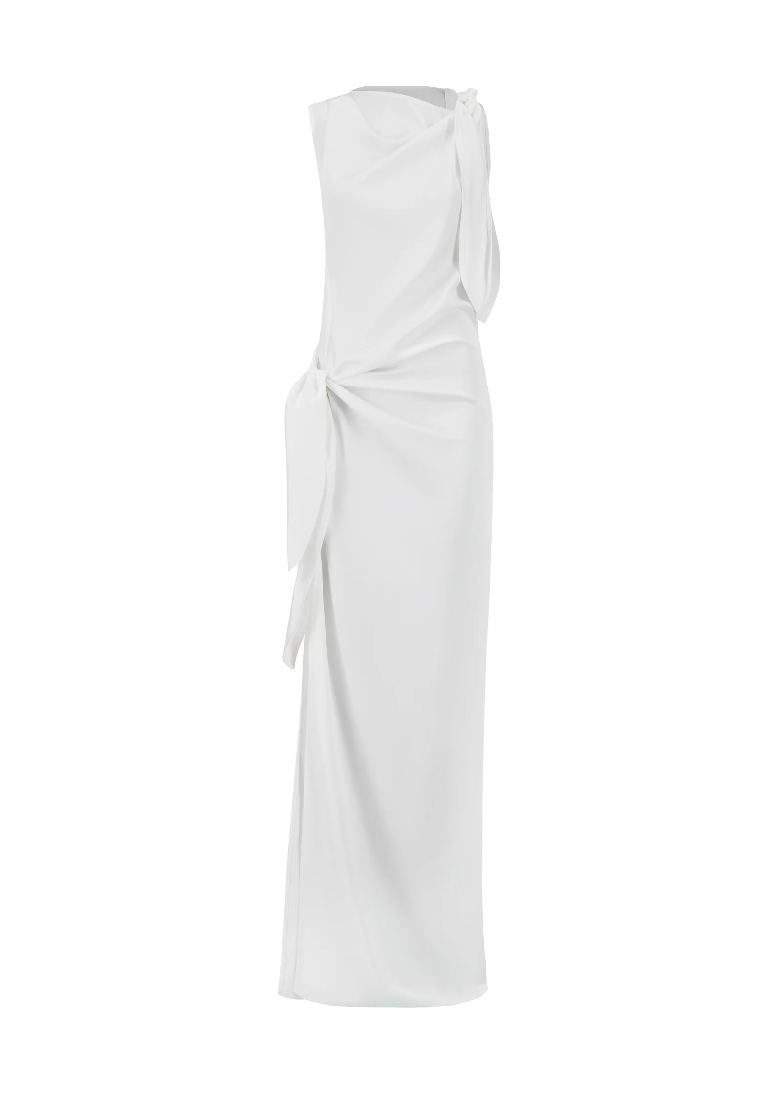Knotted Maxi Column Dress