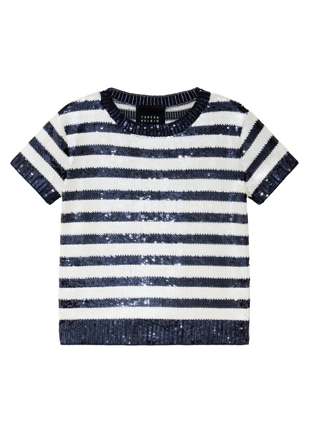 EMBROIDERED SEQUIN T-SHIRT