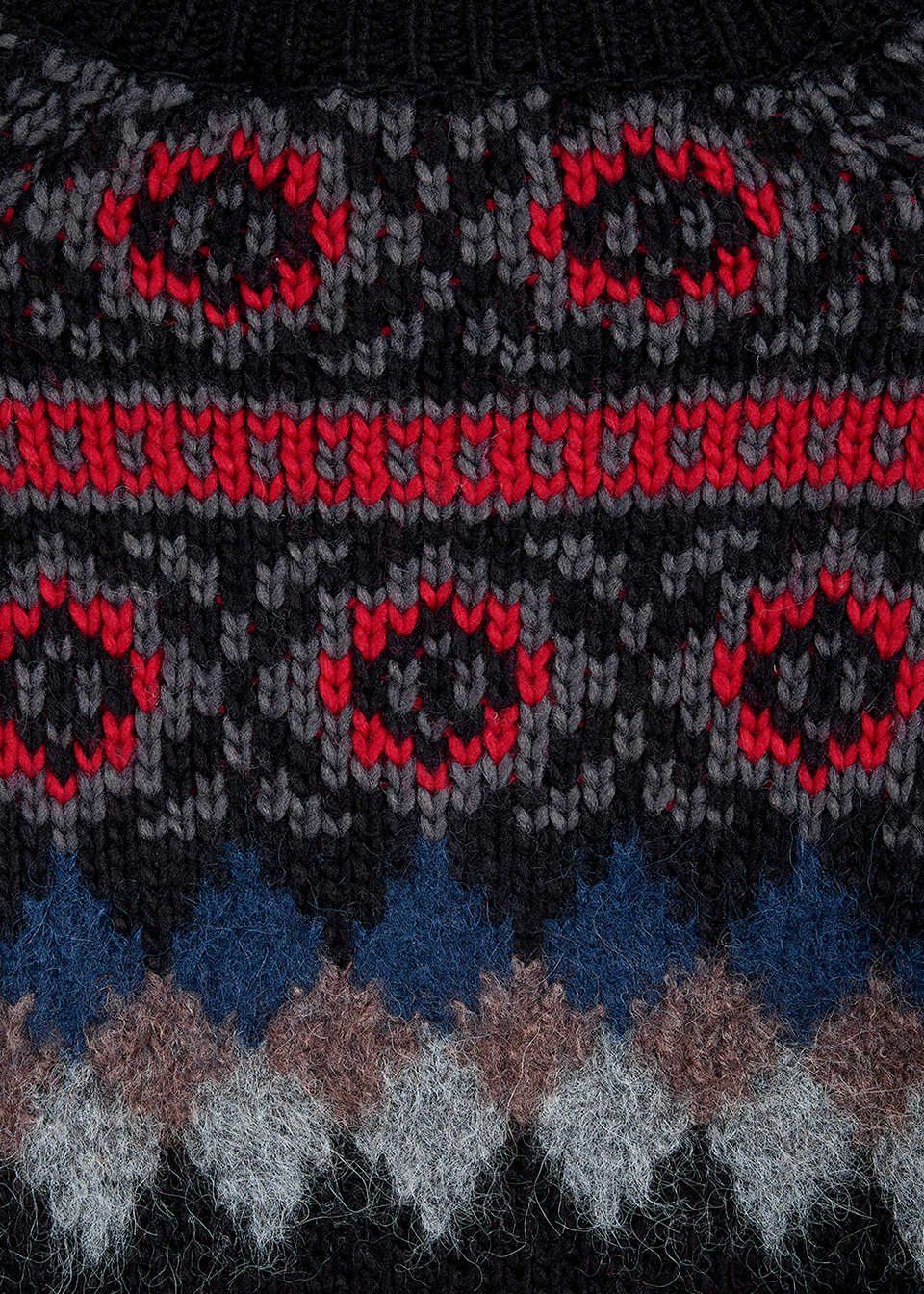 FAIR ISLE ZIP UP SWEATER