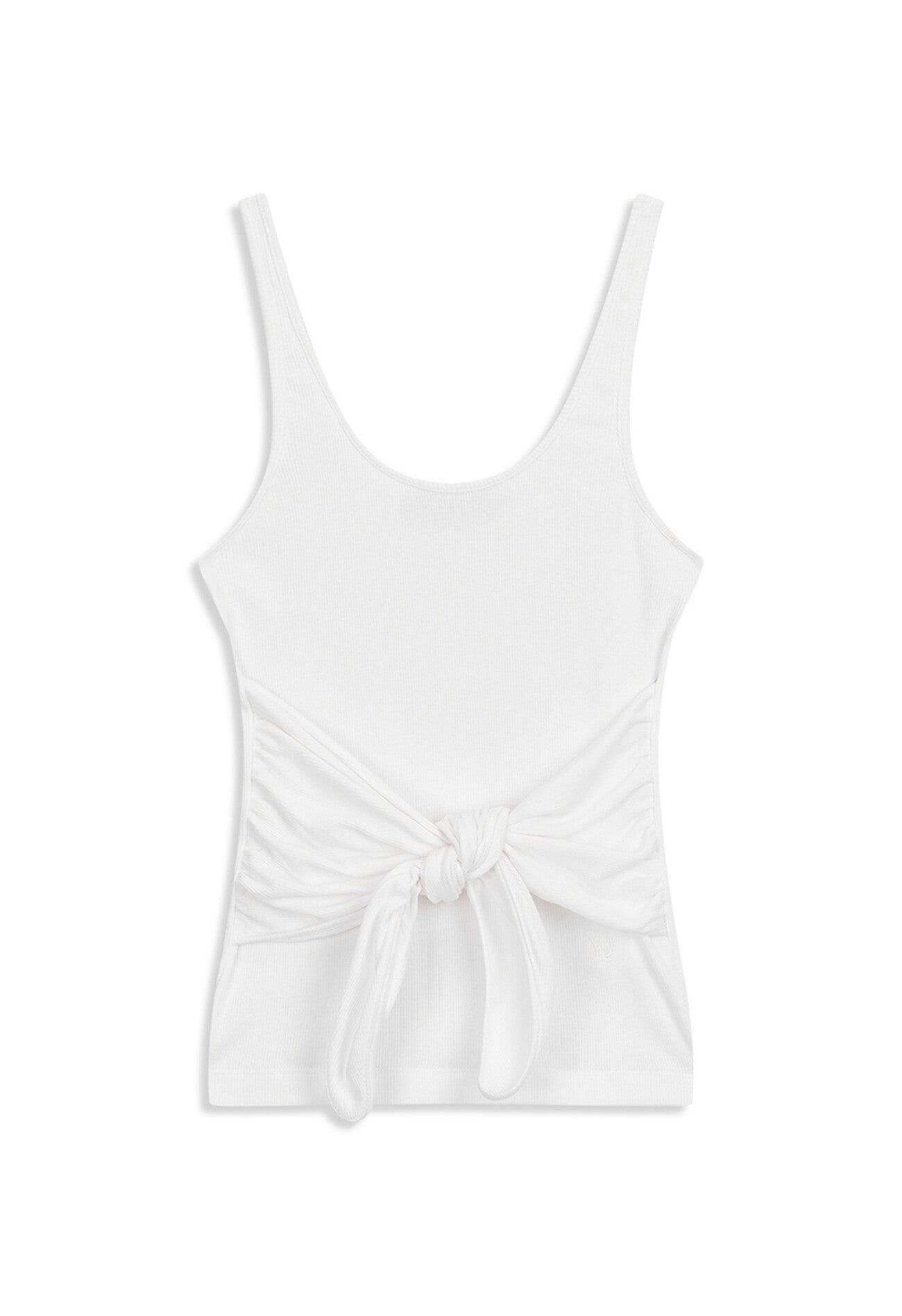 KNOTTED SLEEVELESS WHITE