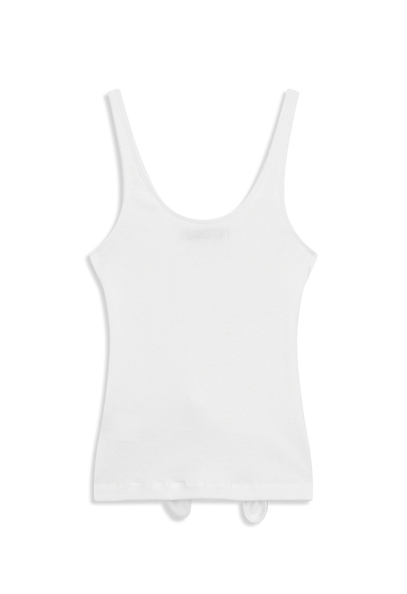 KNOTTED SLEEVELESS WHITE