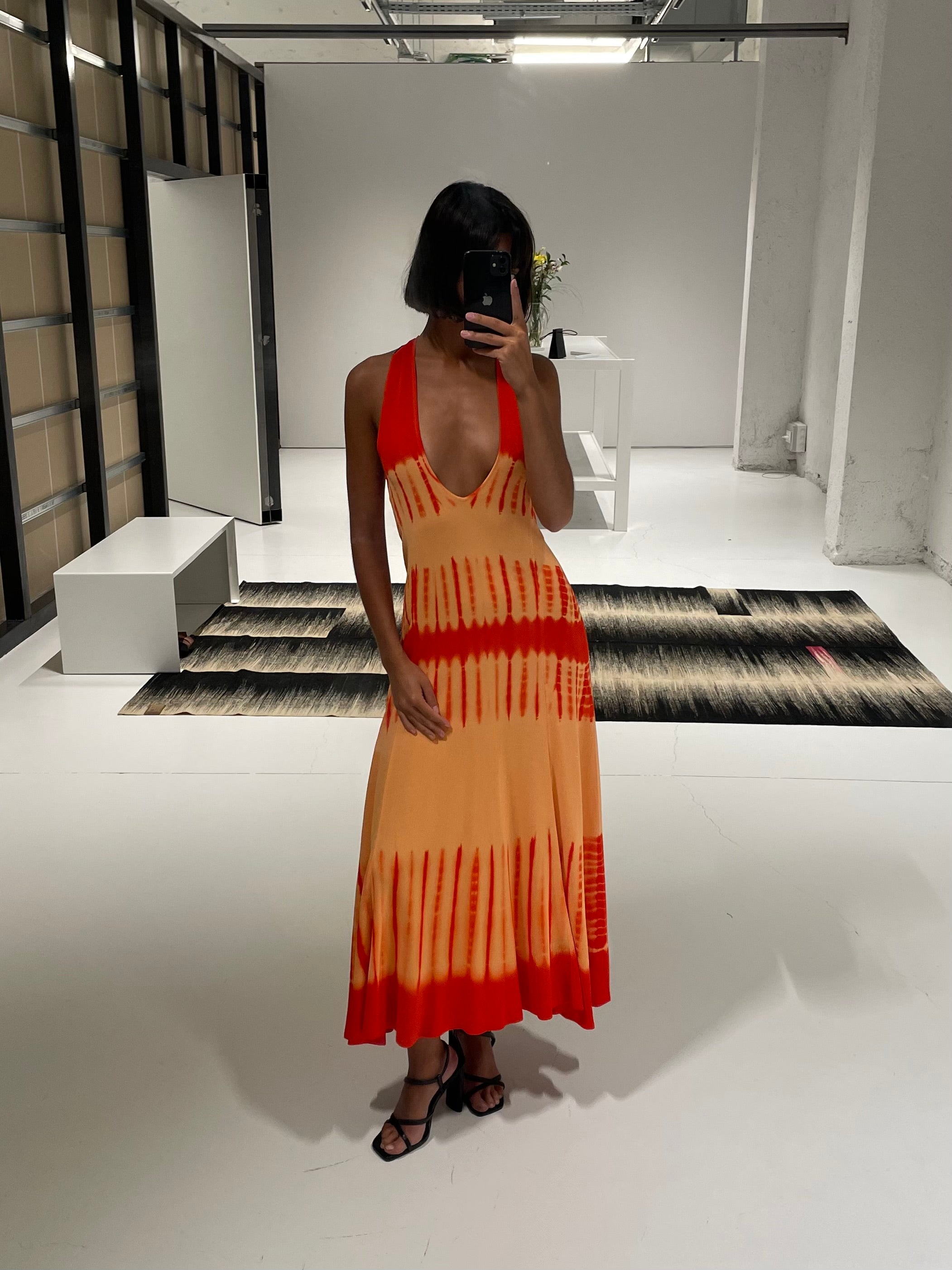VISCOSE KNIT TIE DYE DRESS