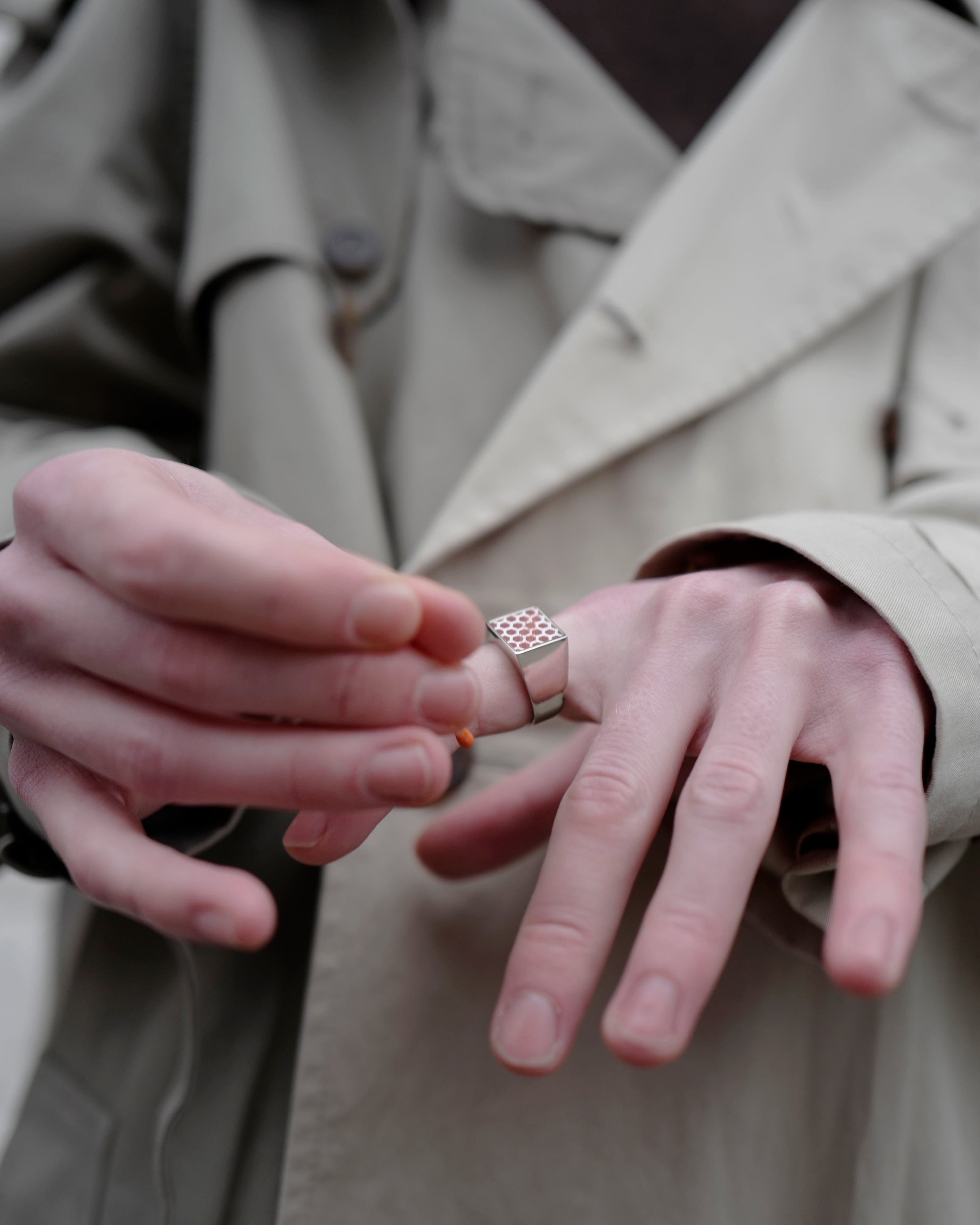 Match Striker Signet Ring